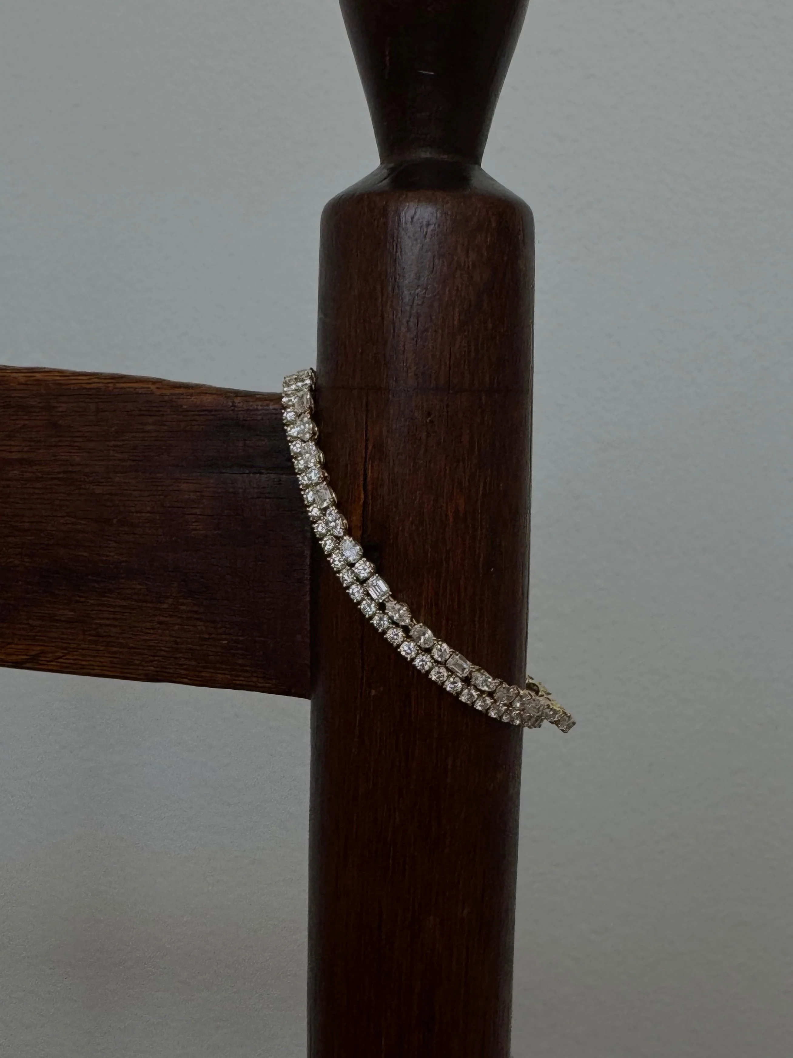 Kinn - Esme Fancy Shape Tennis Bracelet 4ctw White Gold - Image 9