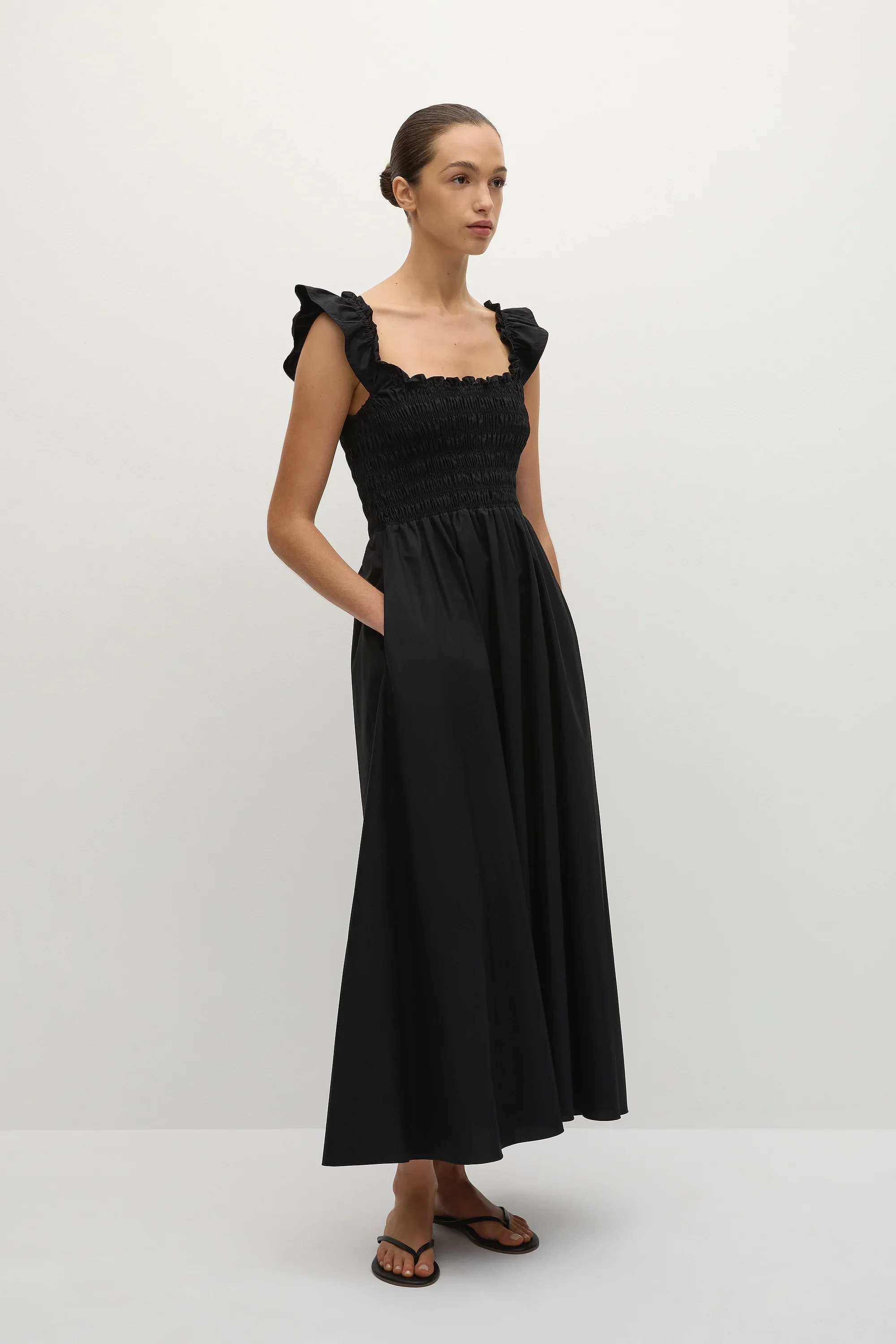 Faithfull - Eudora Midi Dress Black - Final Sale - Image 3