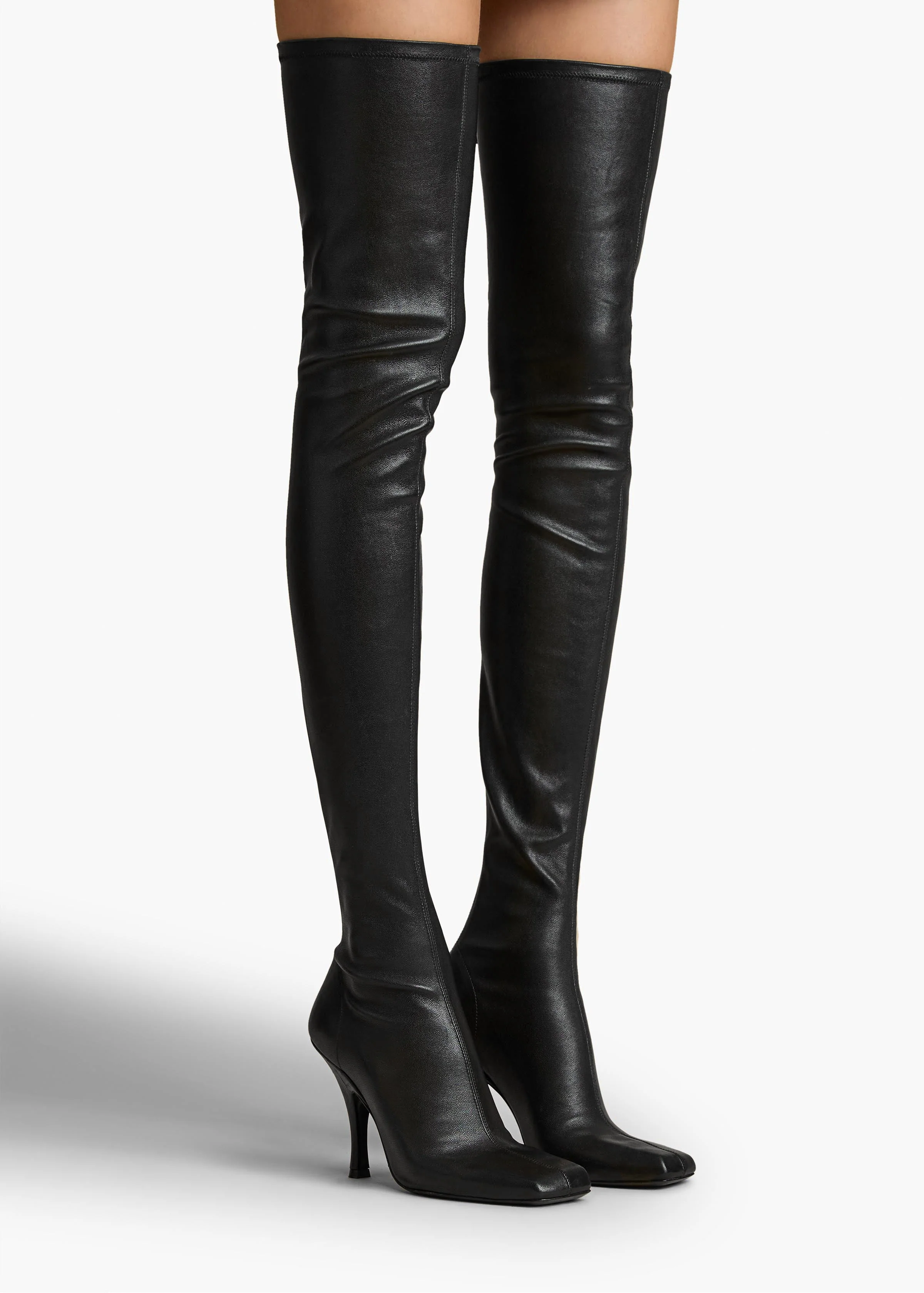 Khaite - Eva Over - the - Knee Boot in Black Nappa Leather - Image 5