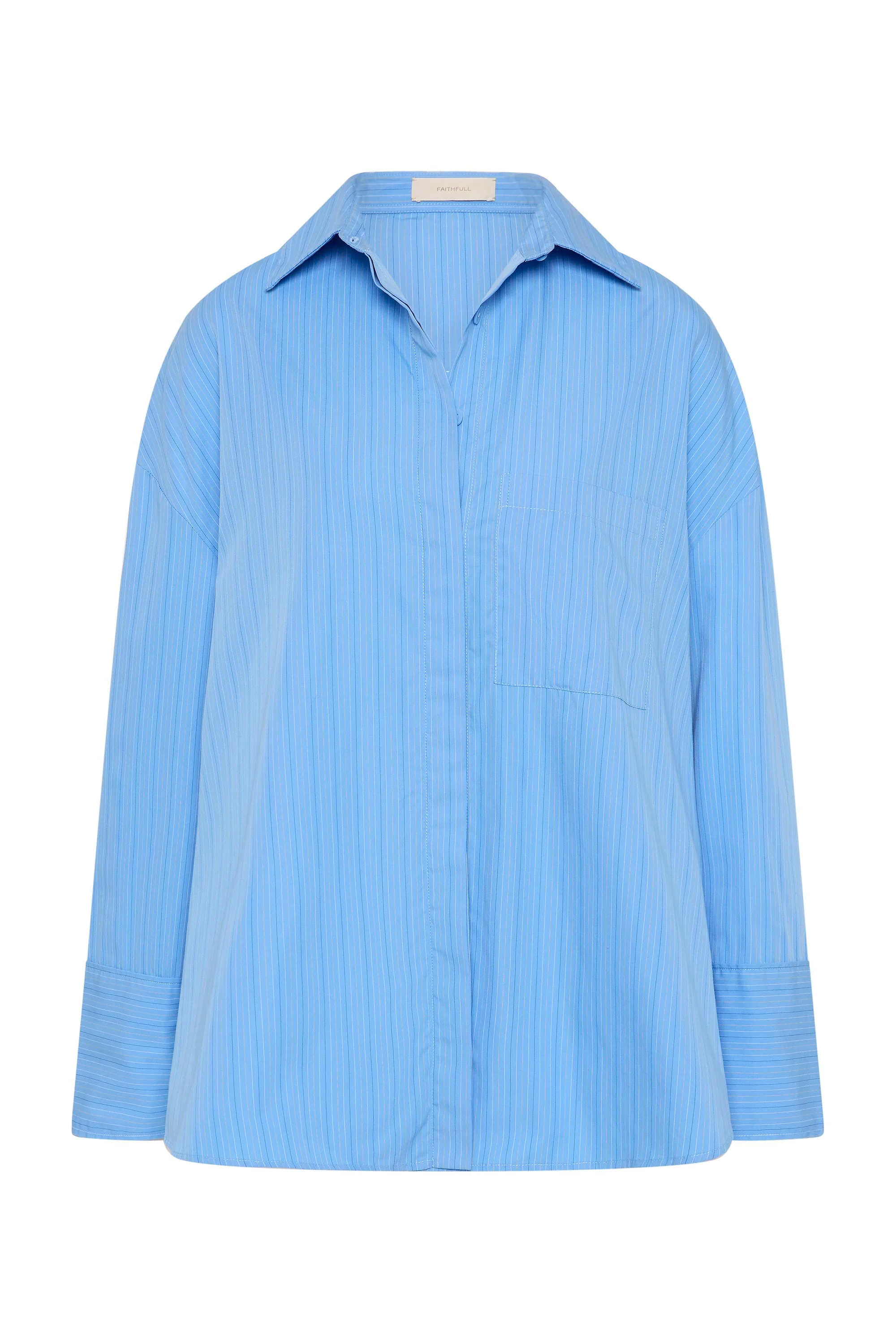 Faithfull - Clemente Shirt Mico Pinstripe Azul - Image 10