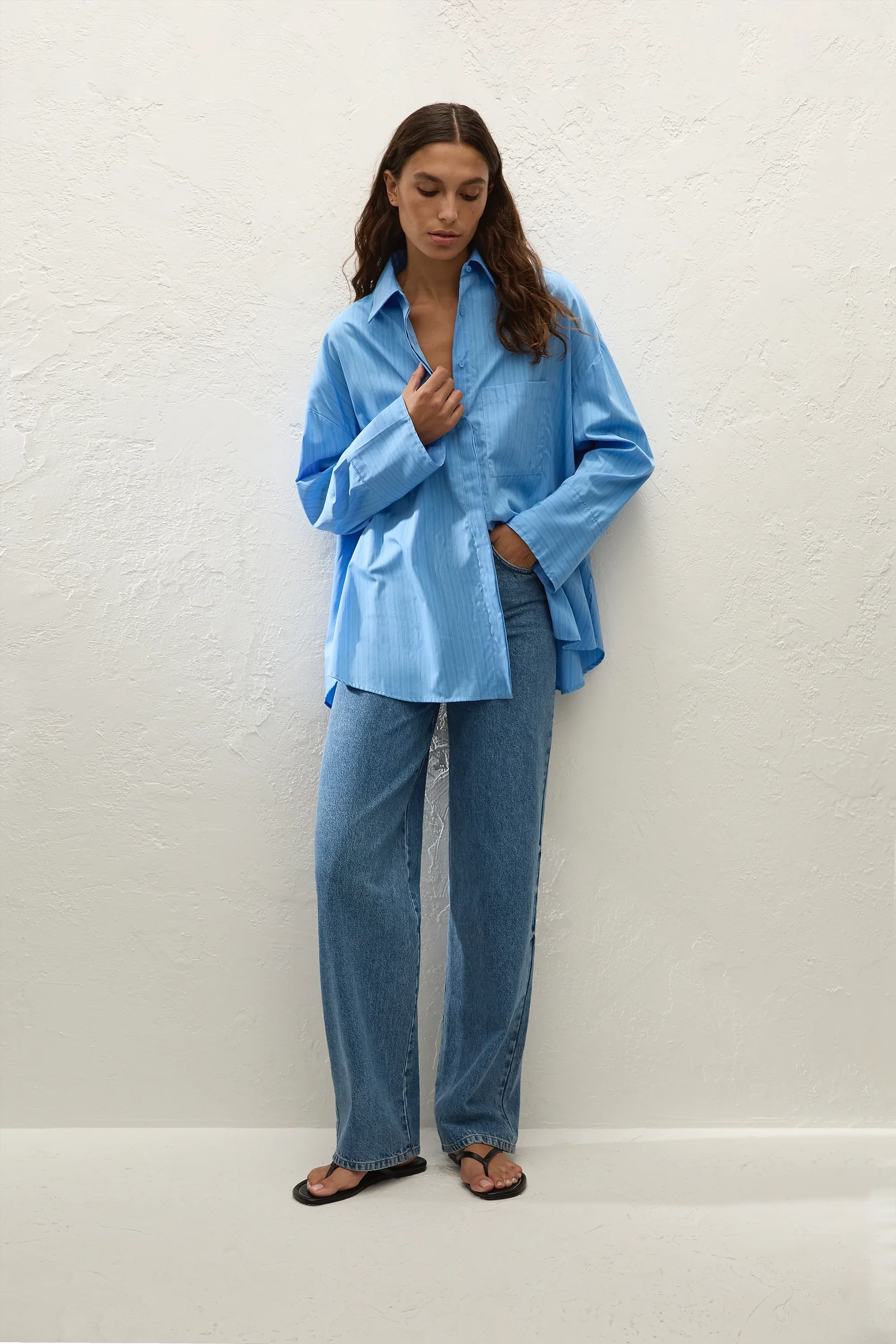 Faithfull - Clemente Shirt Mico Pinstripe Azul - Image 5
