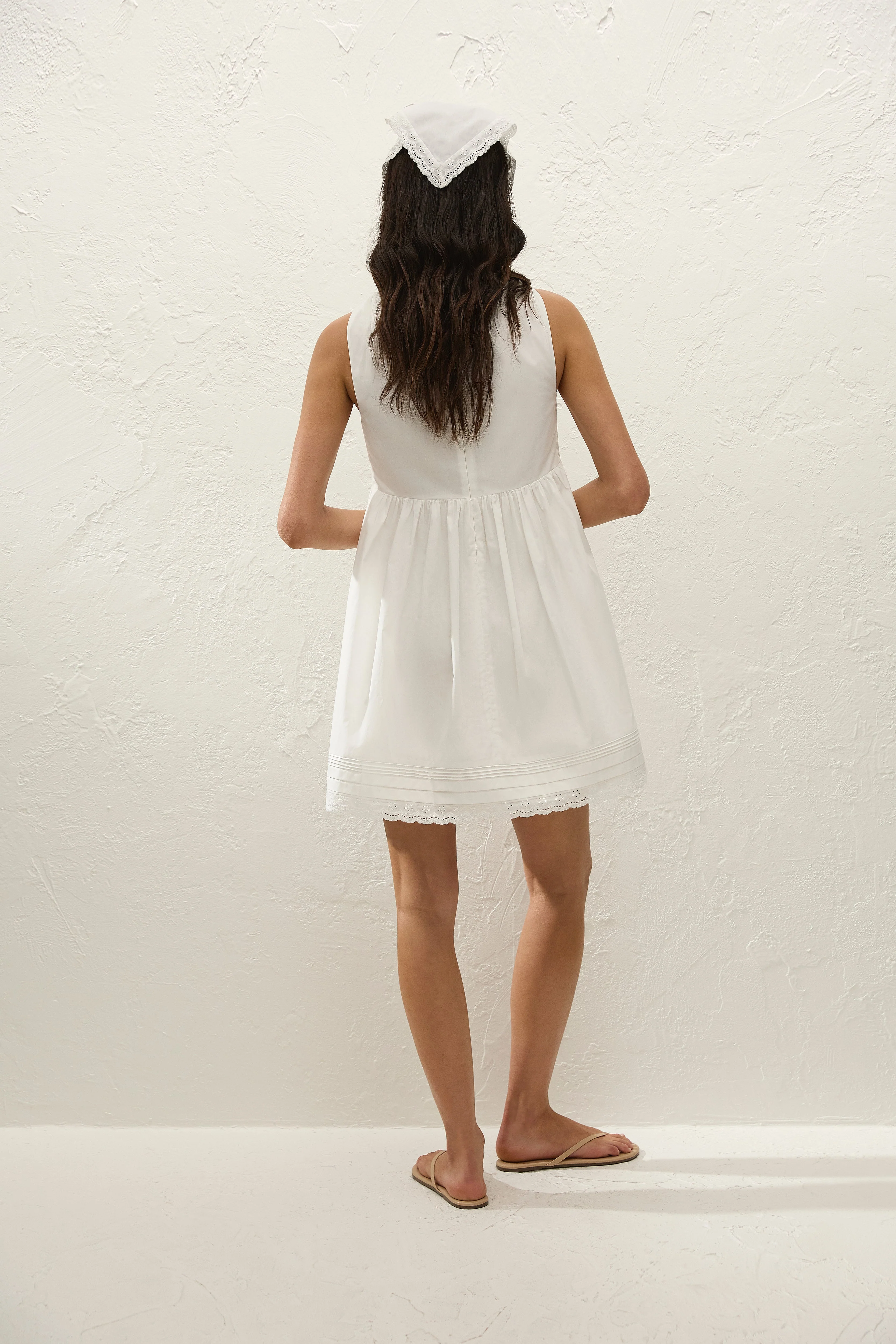 Faithfull - Dion Mini Dress Fiore Lace White - Image 4