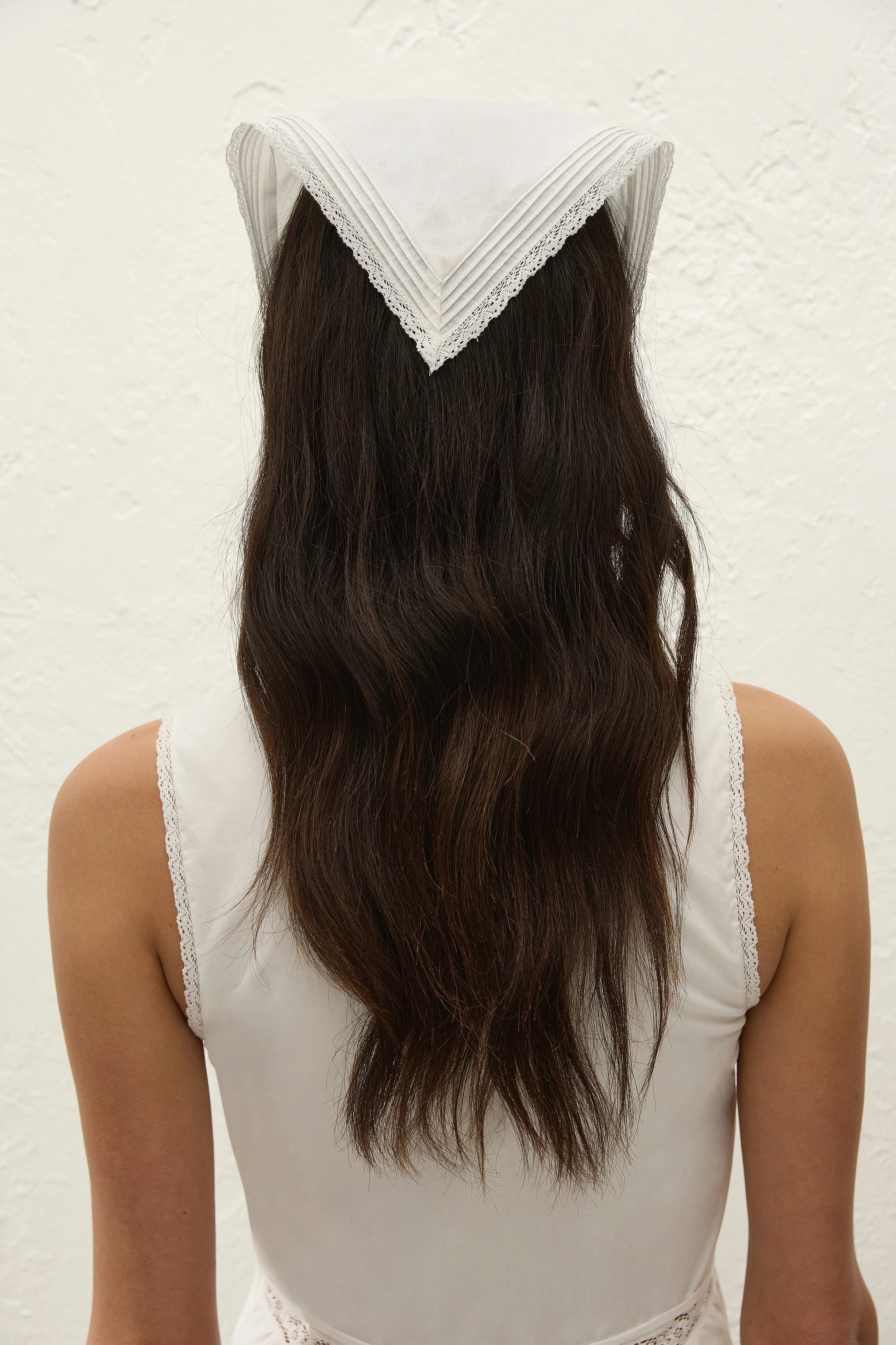 Faithfull - Emilia Head Scarf Fresco Lace White - Image 3