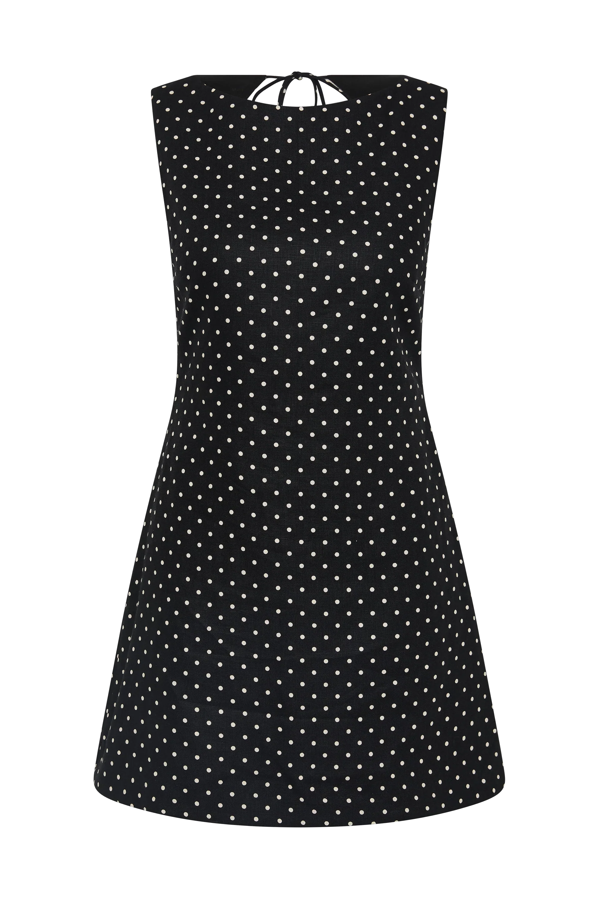 Faithfull - Jacie Mini Dress Lola Polka Dot Black Cream - Image 6