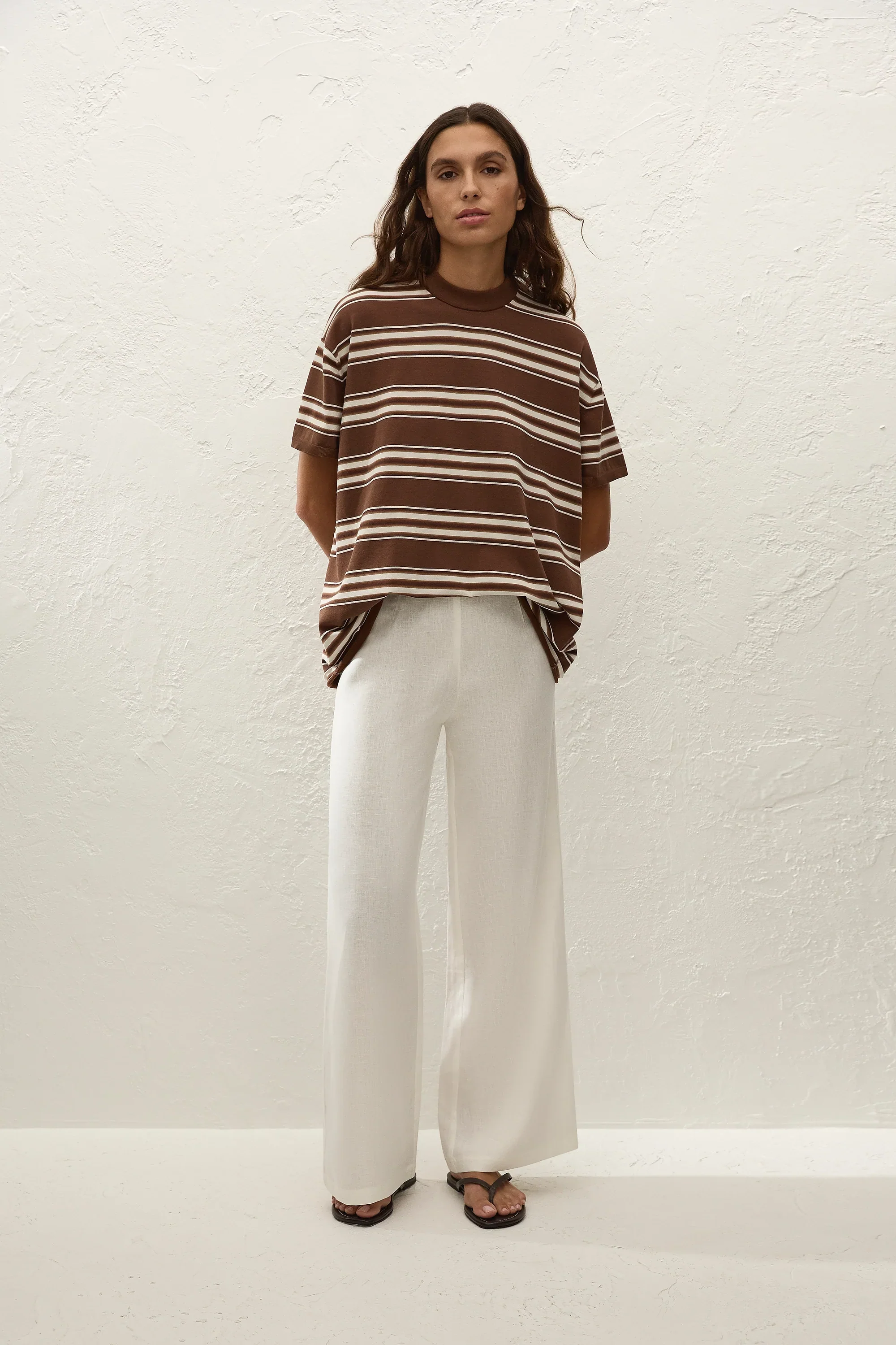 Faithfull - Le Paz Top Ombre Stripe Macro Carob - Image 8
