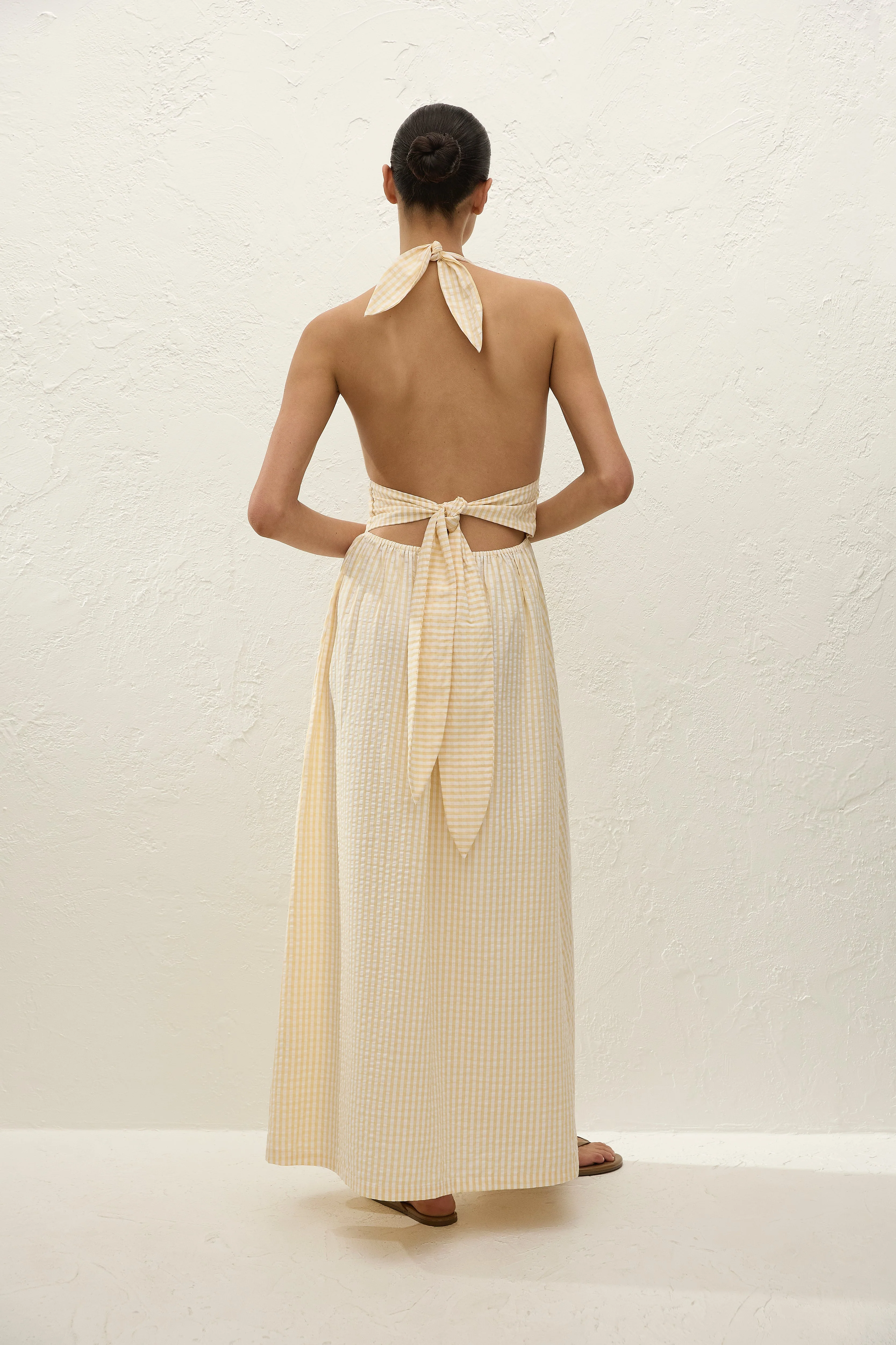 Faithfull - Lido Maxi Dress Butter Textured Gingham - Image 4