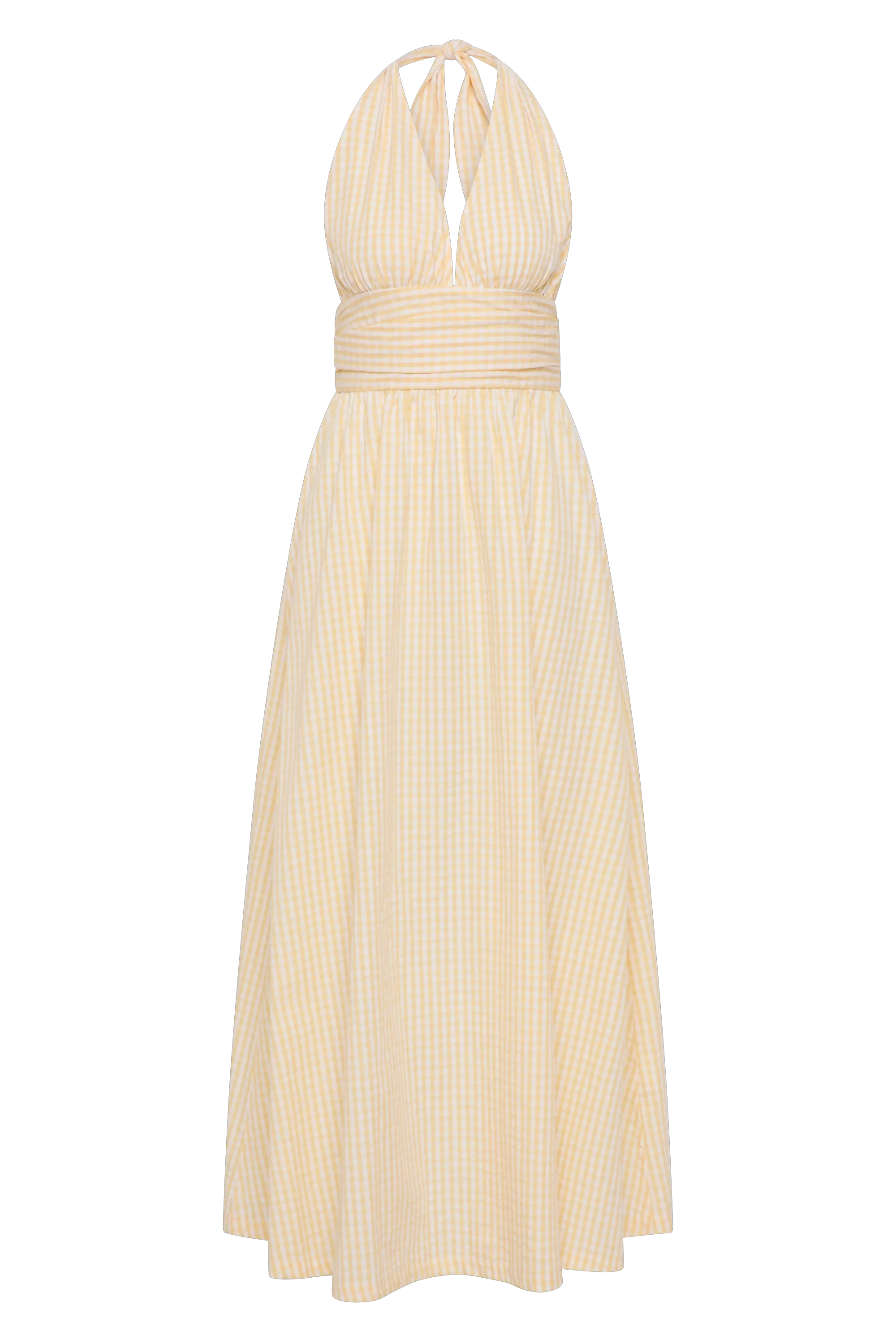 Faithfull - Lido Maxi Dress Butter Textured Gingham - Image 6