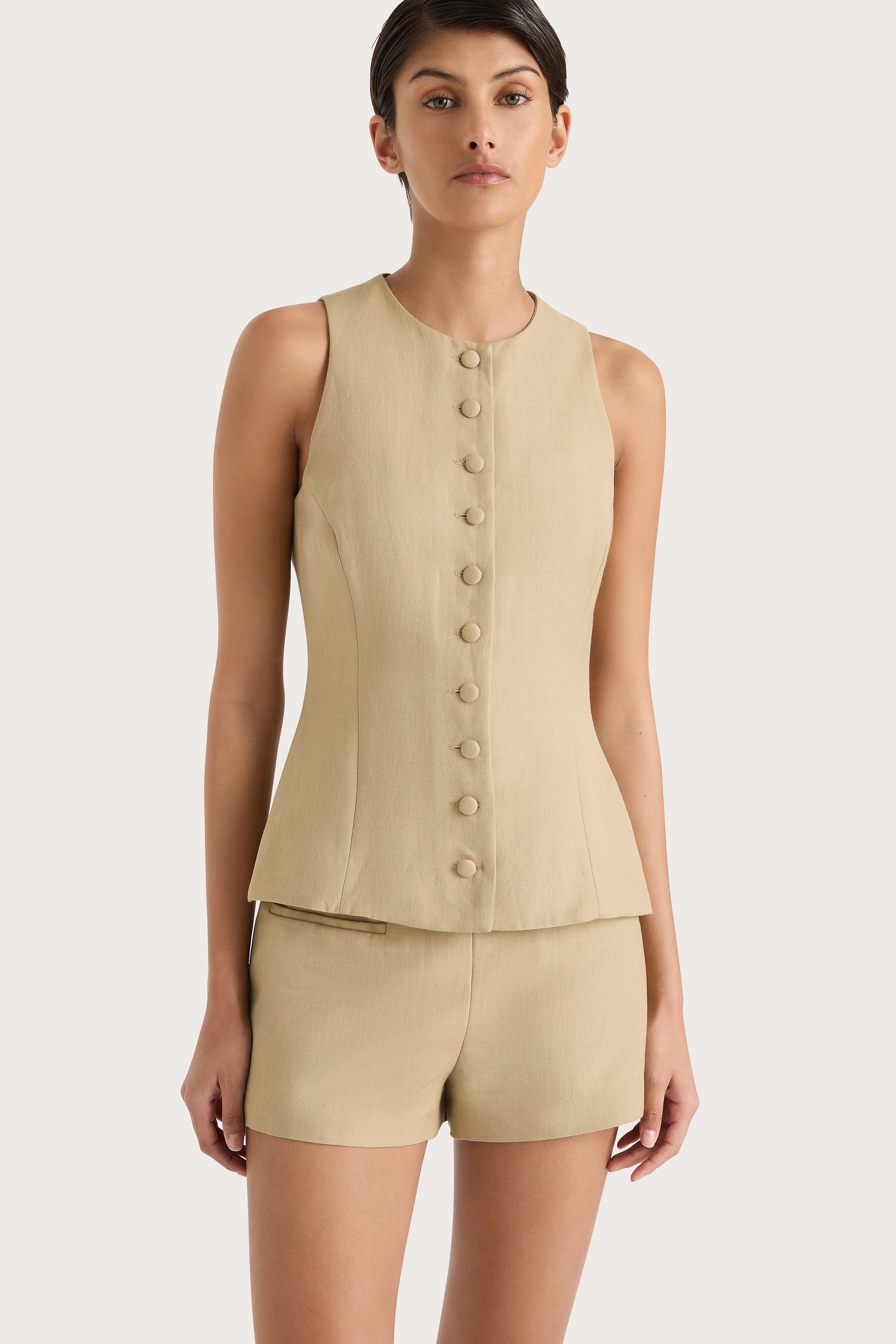 Faithfull - Florine Mini Shorts Caramel - Final Sale - Image 4
