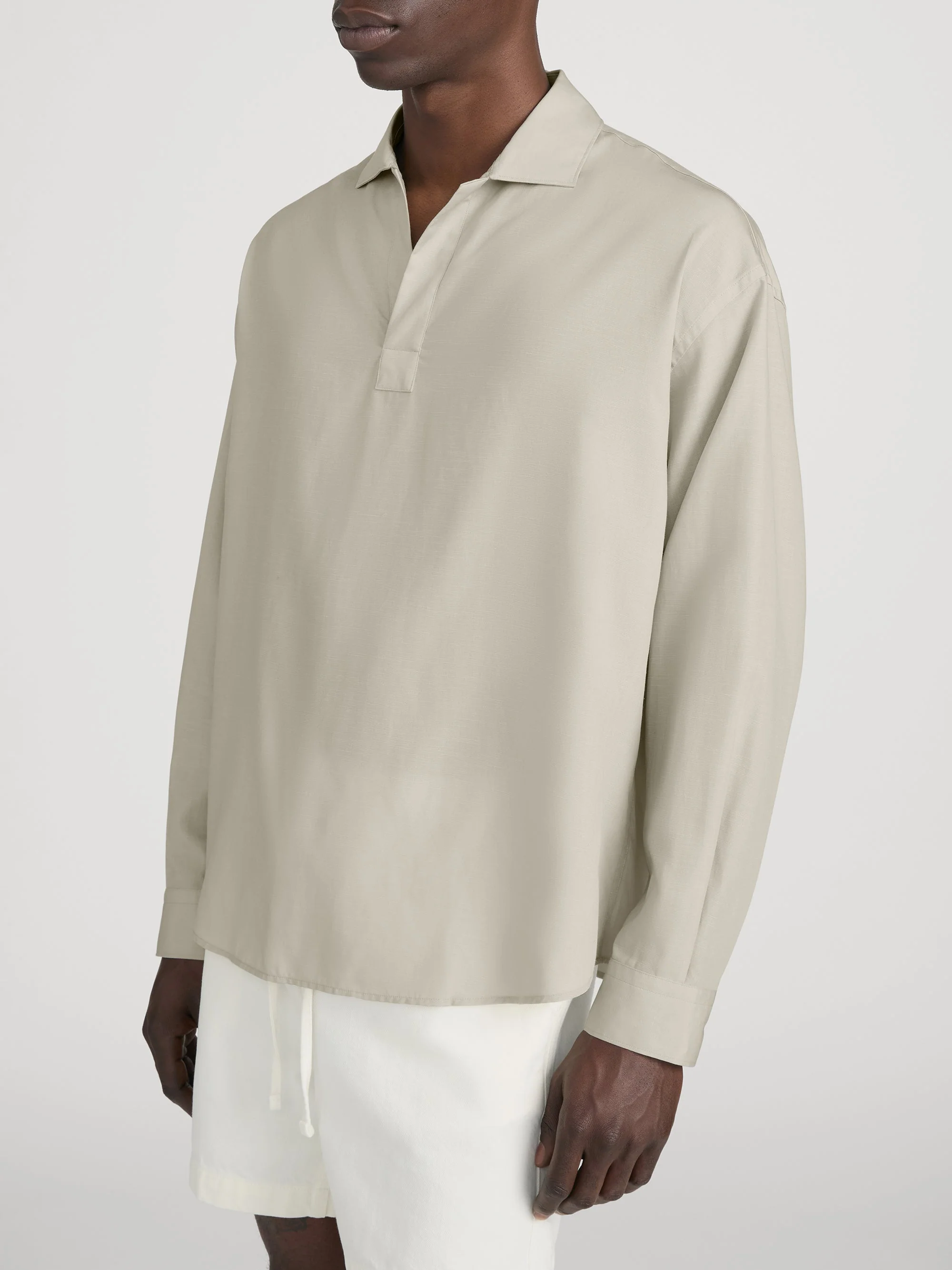 FRAME - Linen Henley Shirt - Image 4