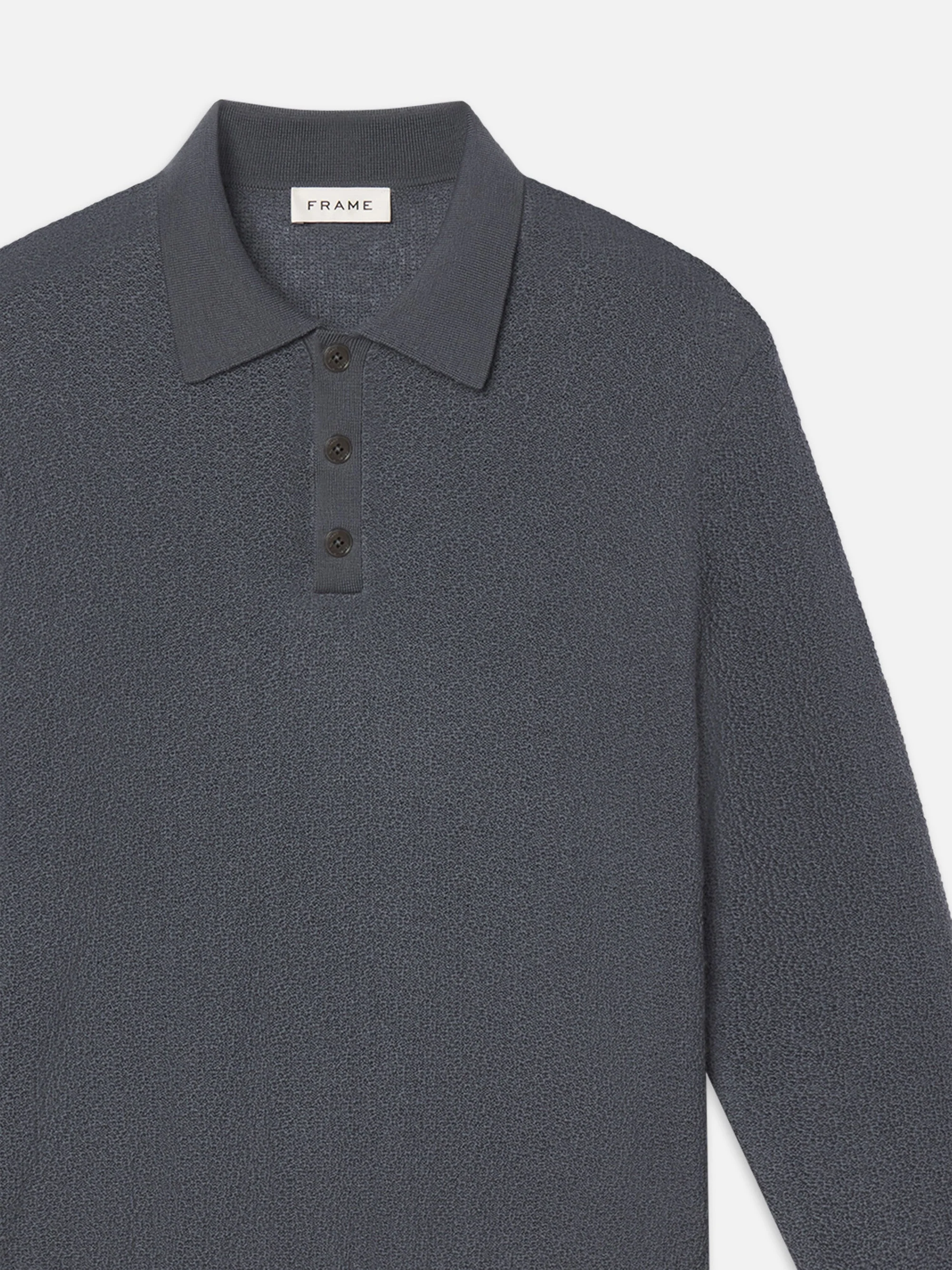 FRAME - Long Sleeve Polo Sweater - Image 8