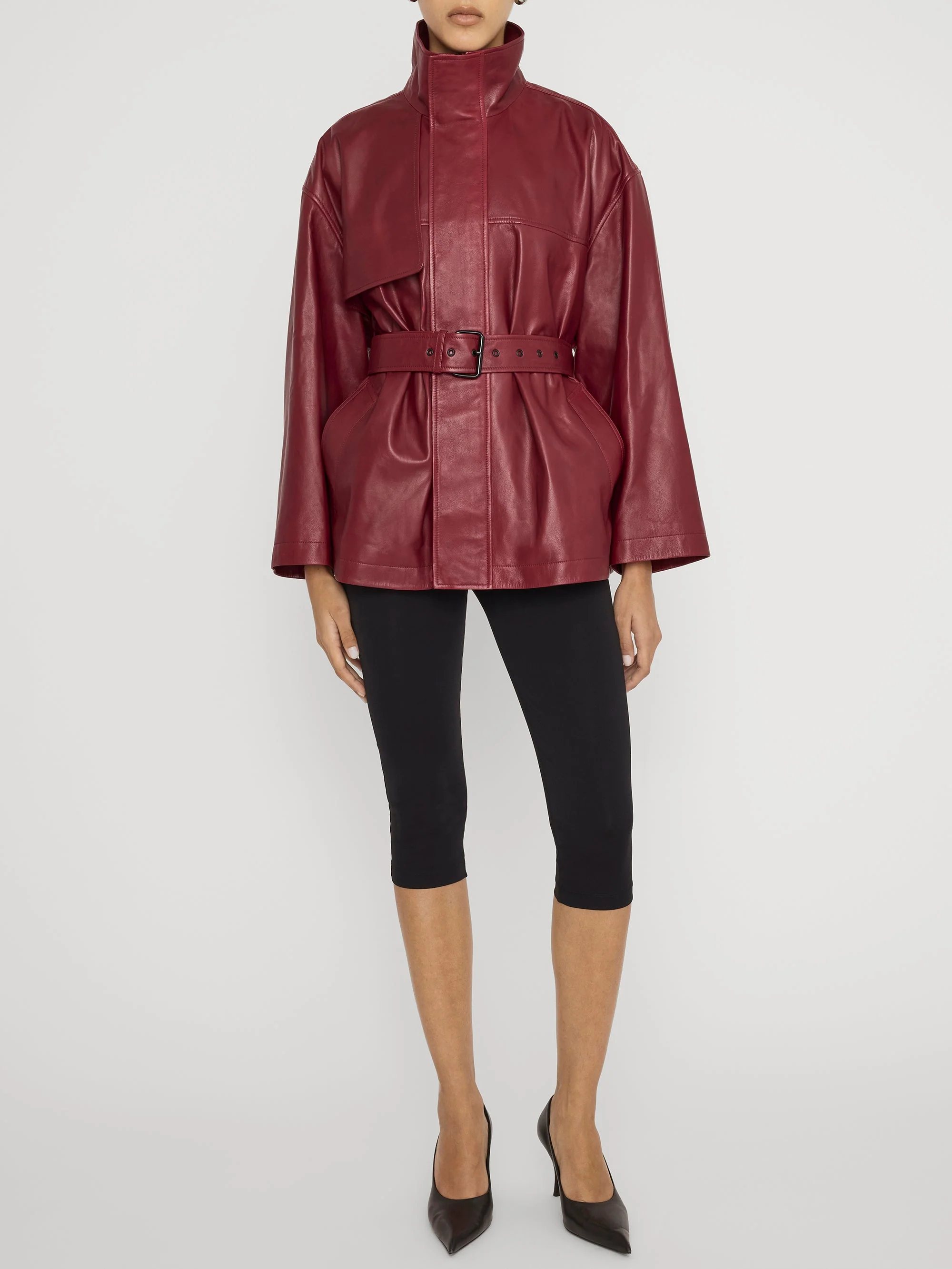 FRAME - The Alexandra Leather Trench - Image 2