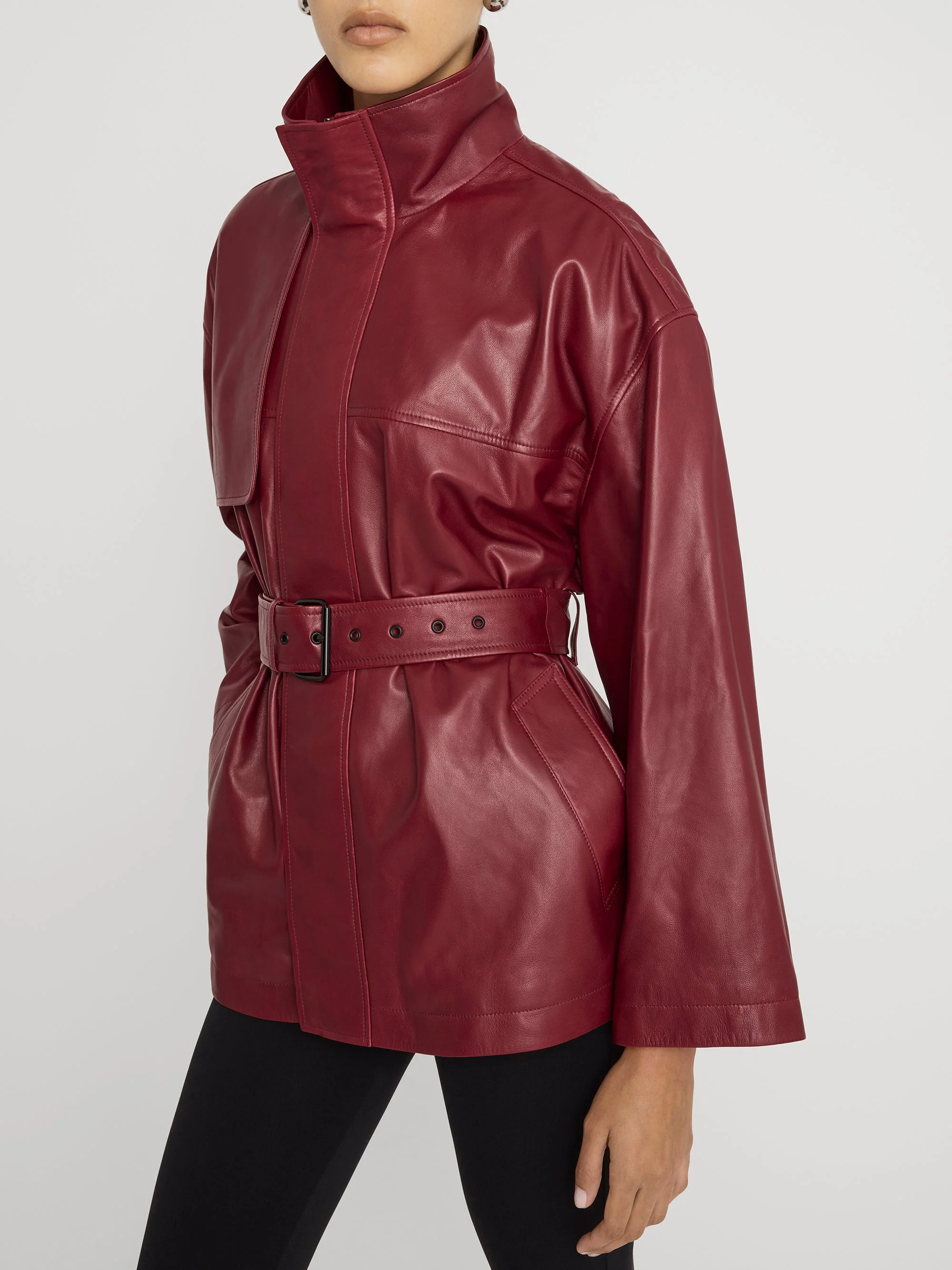FRAME - The Alexandra Leather Trench - Image 4