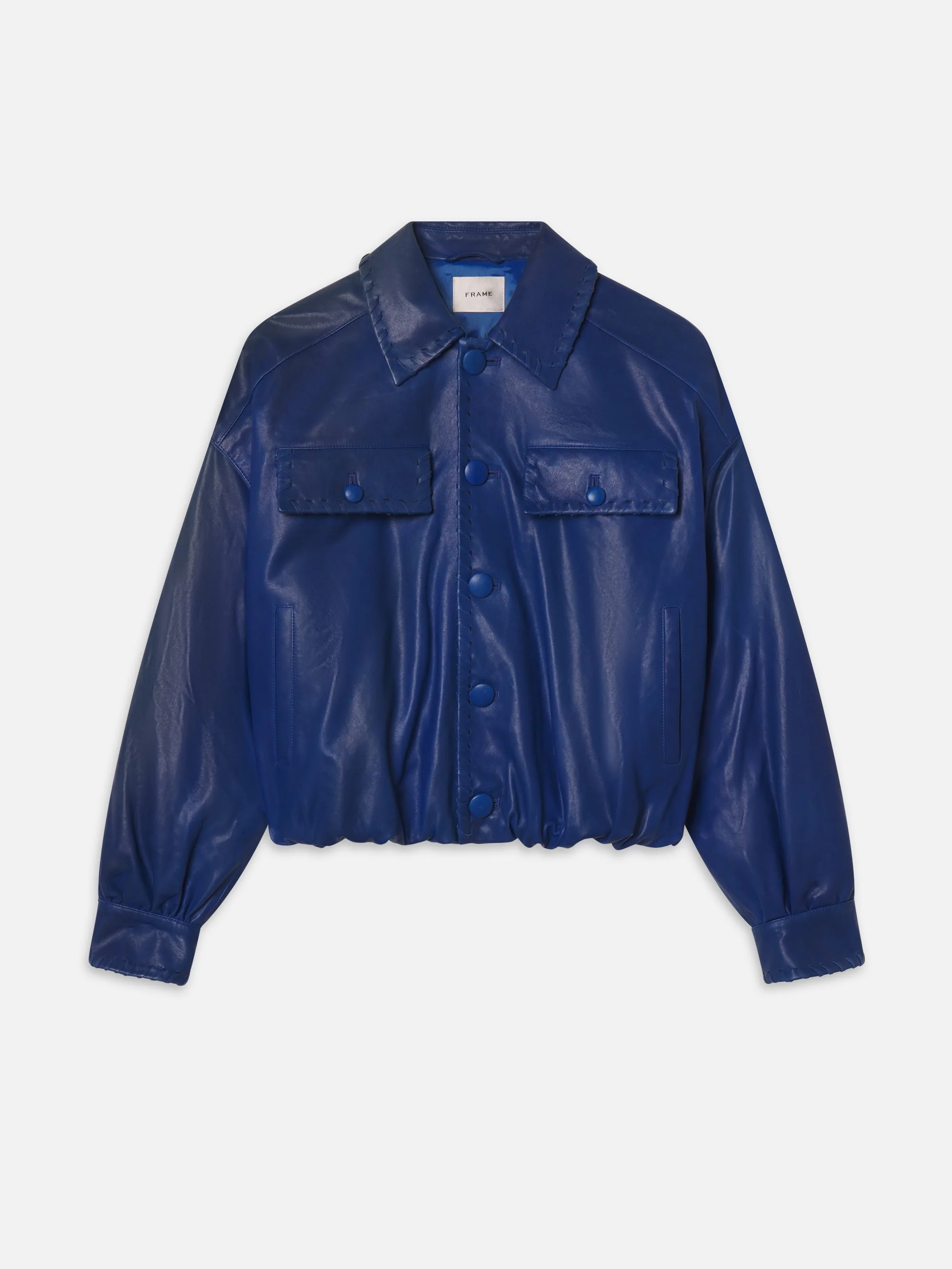 FRAME - The Leather Bubble Jacket - Image 2