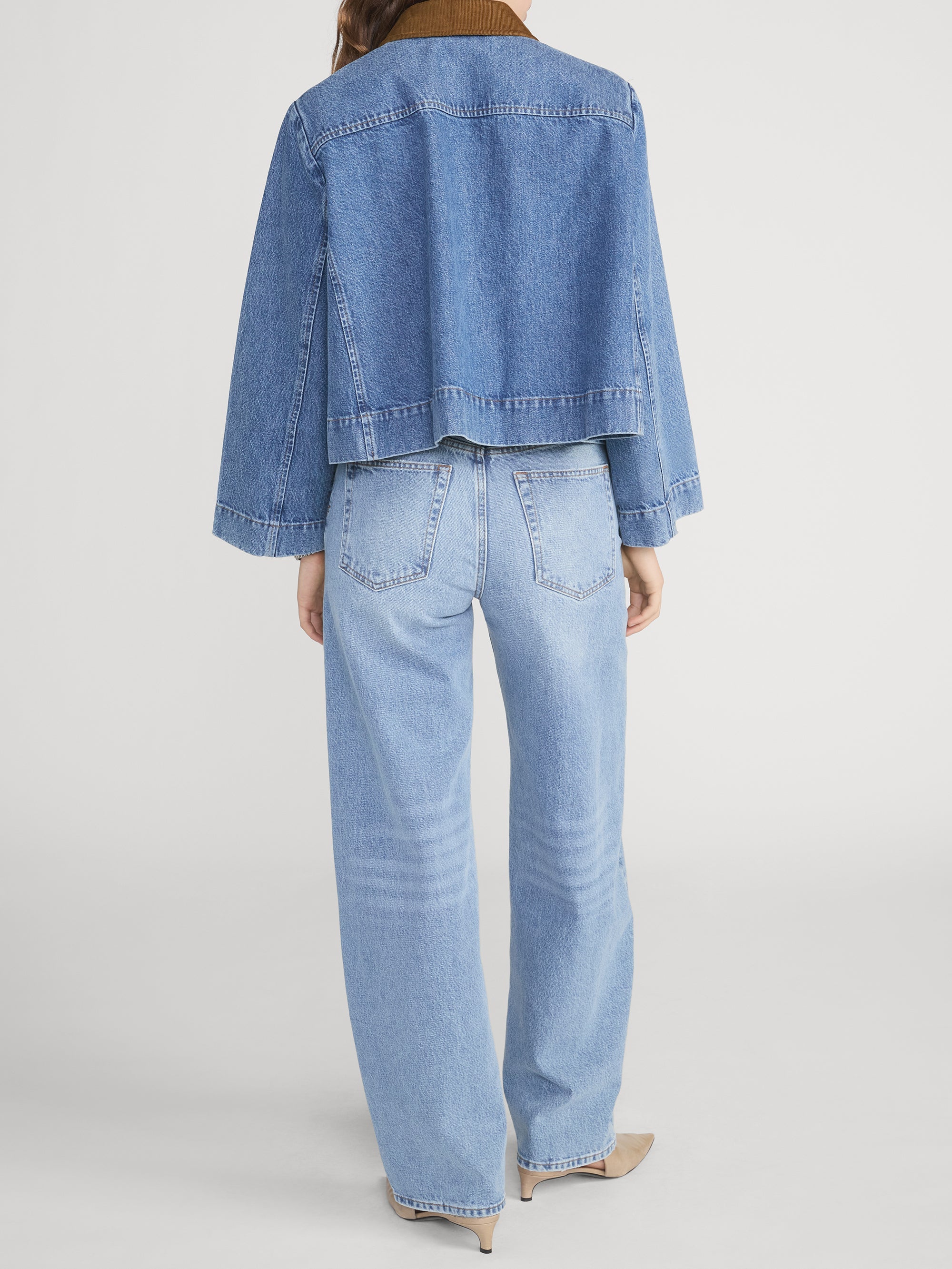 FRAME - The Mini Denim Swing Jacket - Image 5