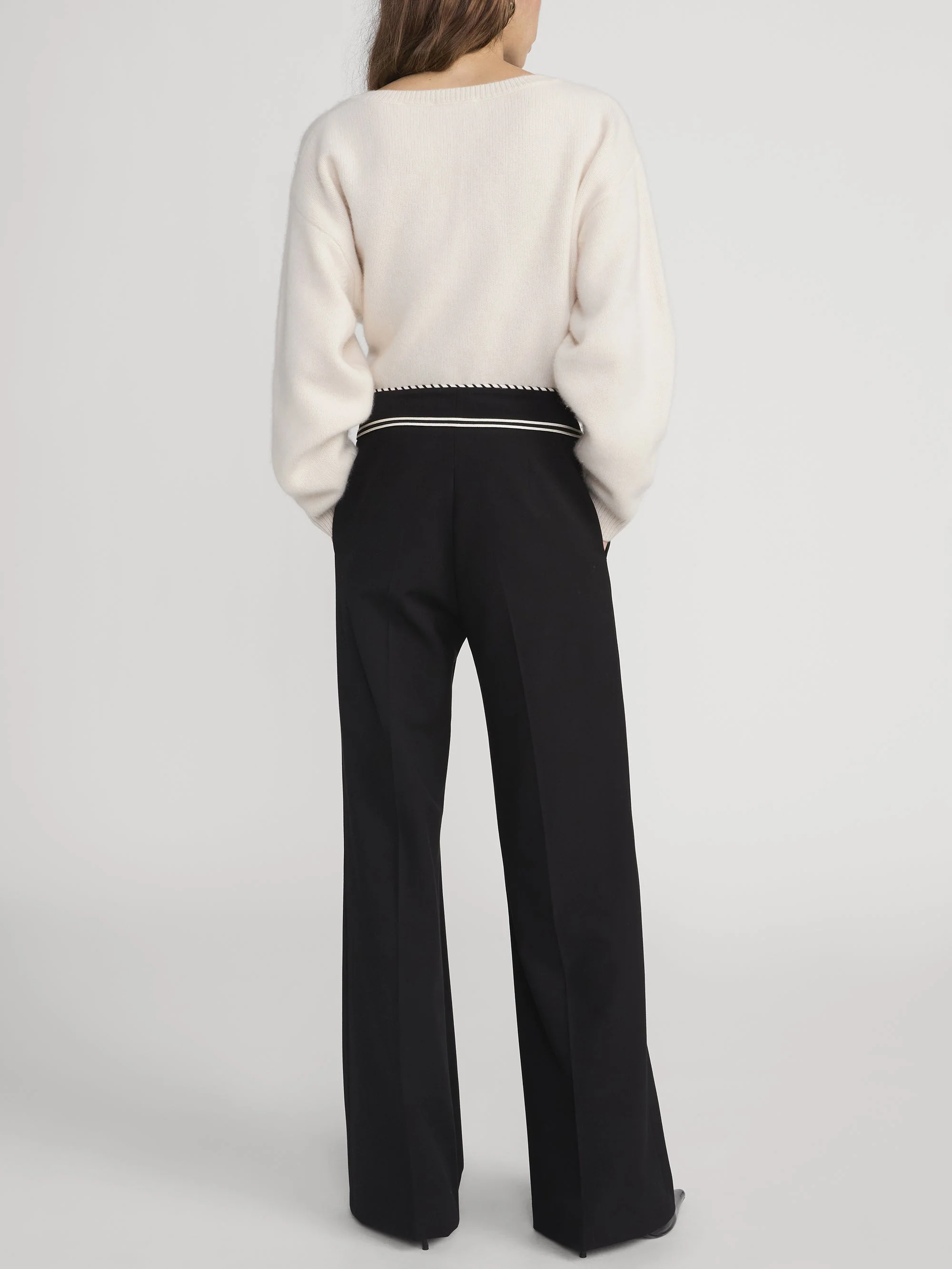 FRAME - The Prim Slim Palazzo Trouser - Image 6
