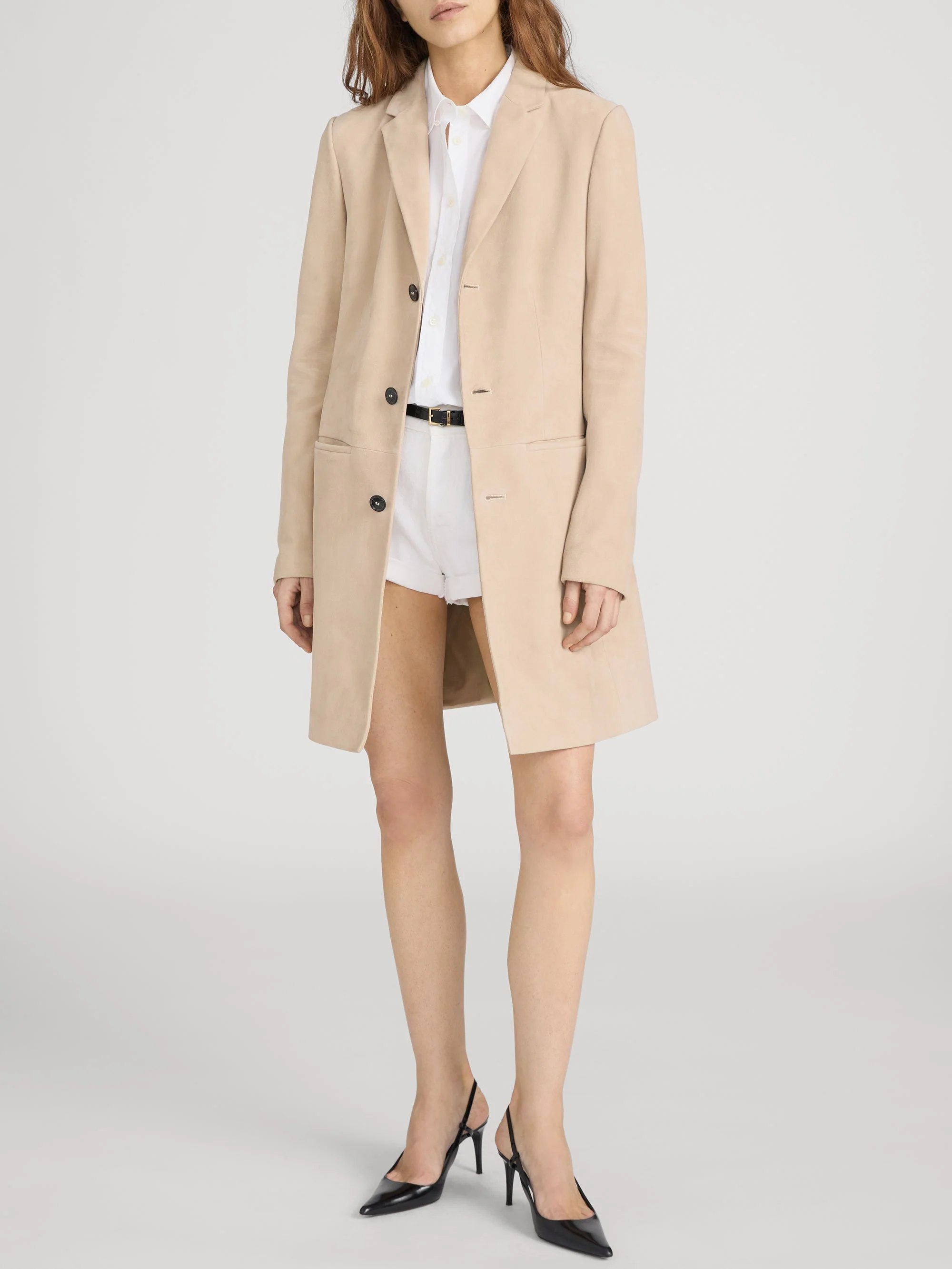 FRAME - The Sleek Suede Coat - Image 2