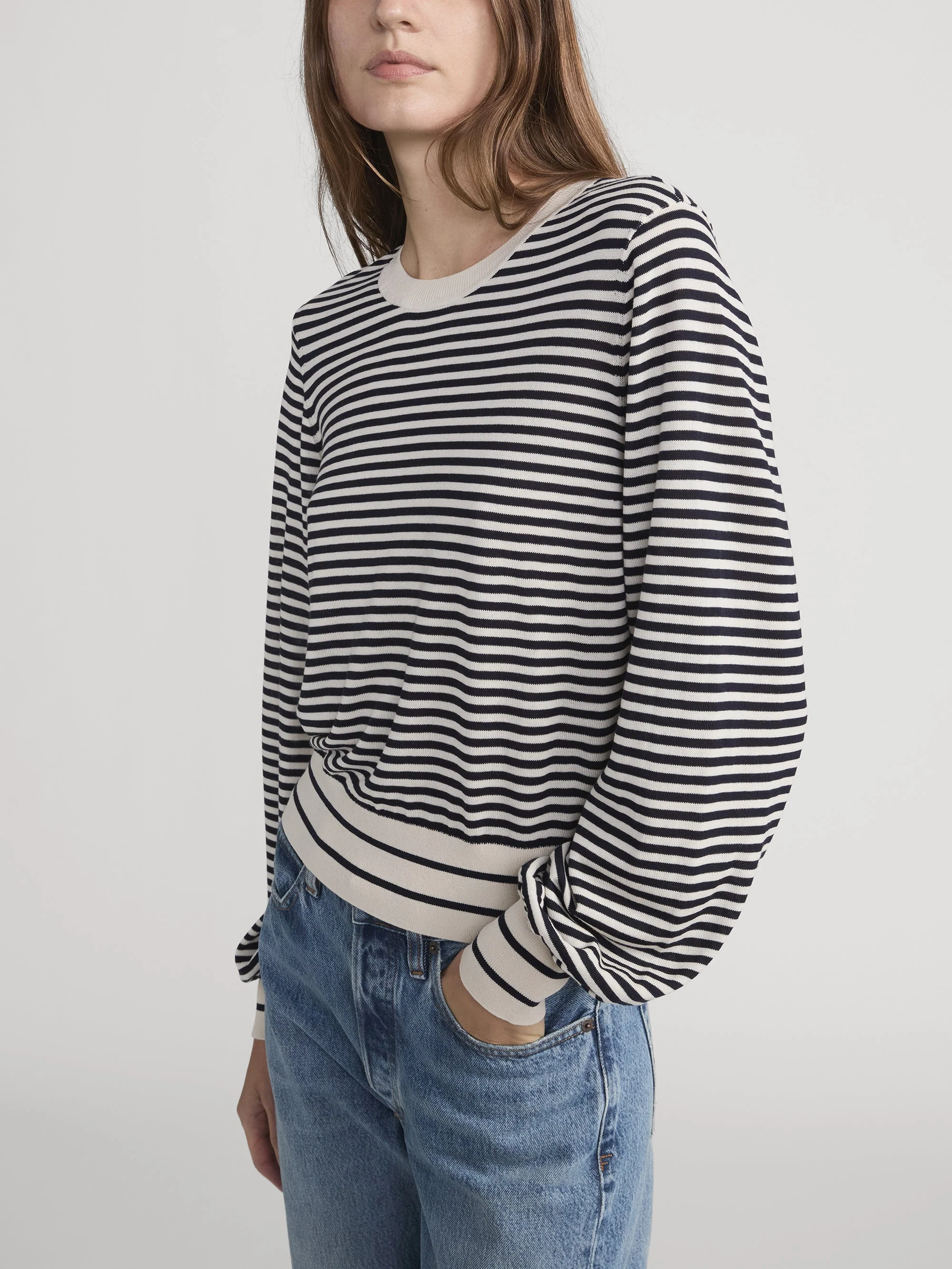 FRAME - The Striped Knit Sweater - Image 5