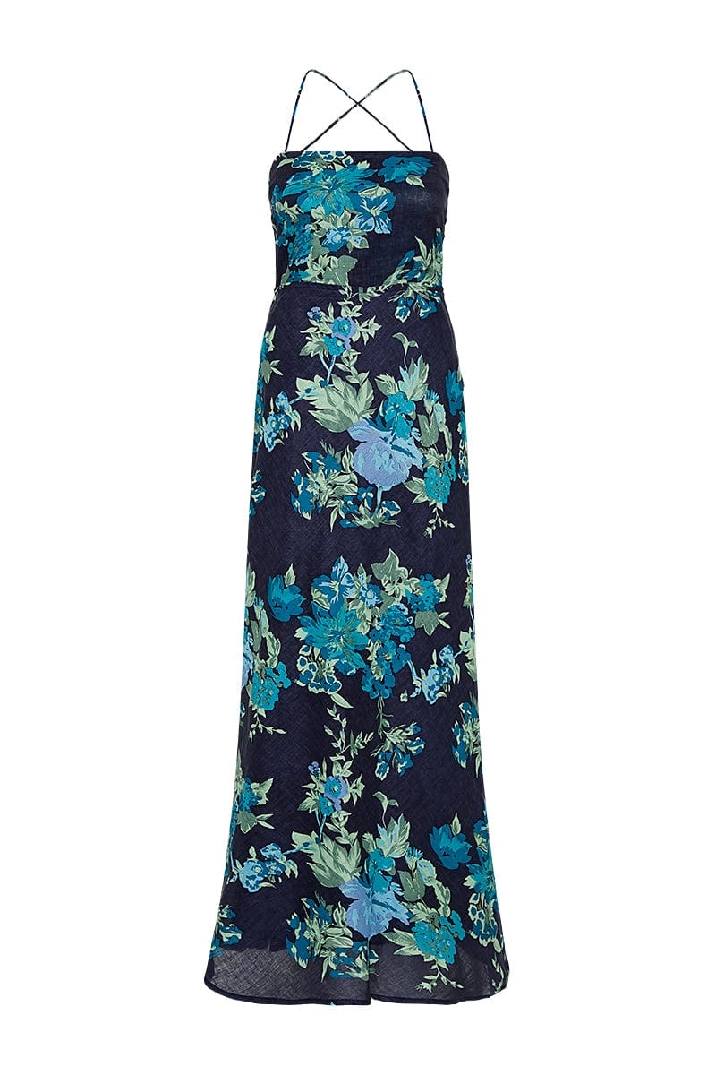 Faithfull - Garcia Maxi Dress Escala Floral Navy - Final Sale - Image 7