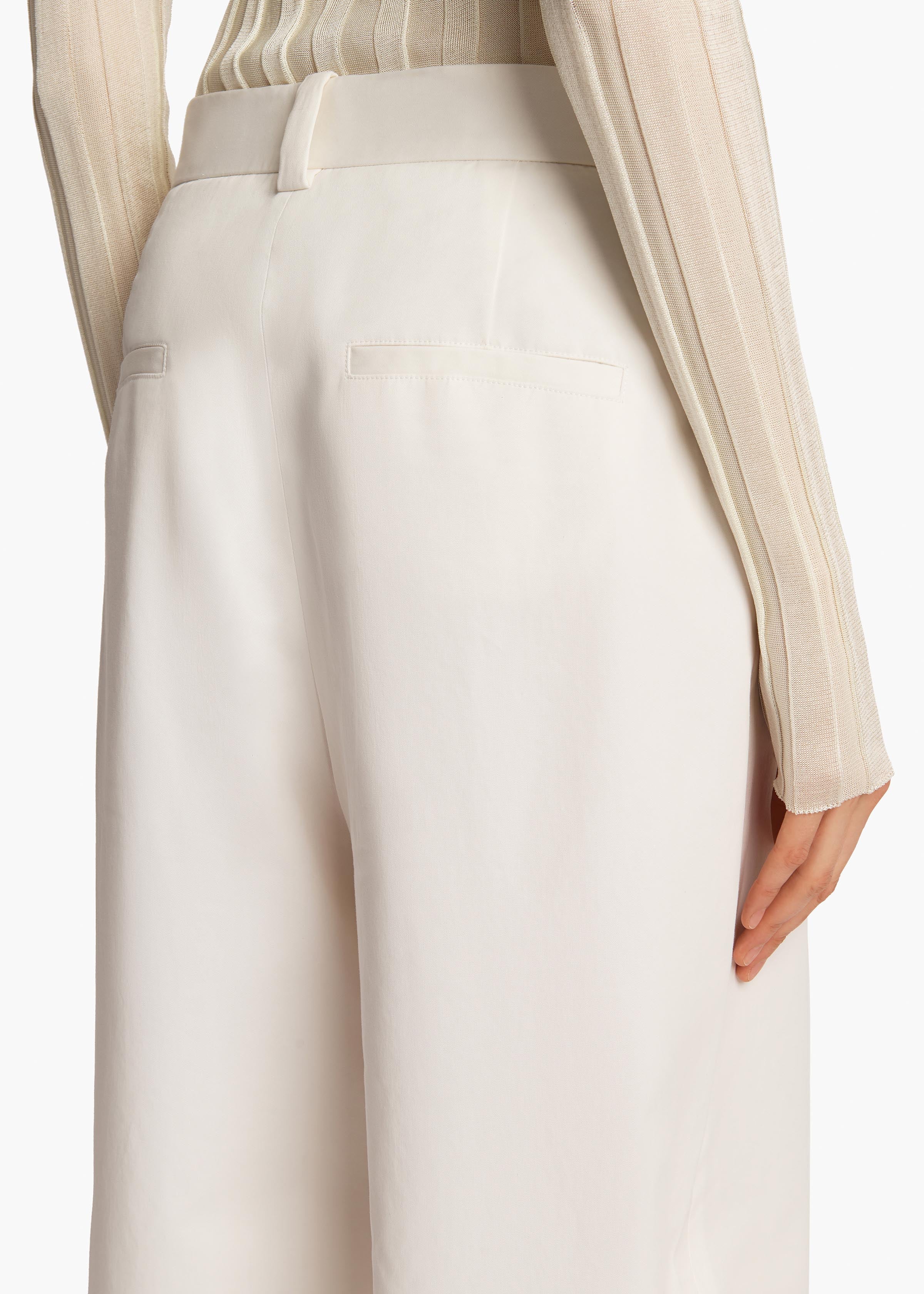 Khaite - Gari Pant in Chalk - Image 13