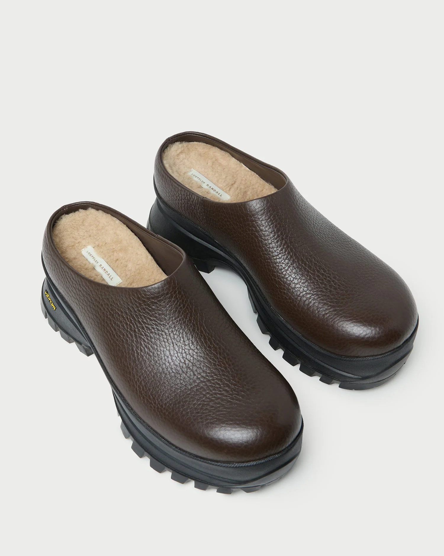 Loeffler Randall - Gemma Brown Leather Lug Mule - Image 4