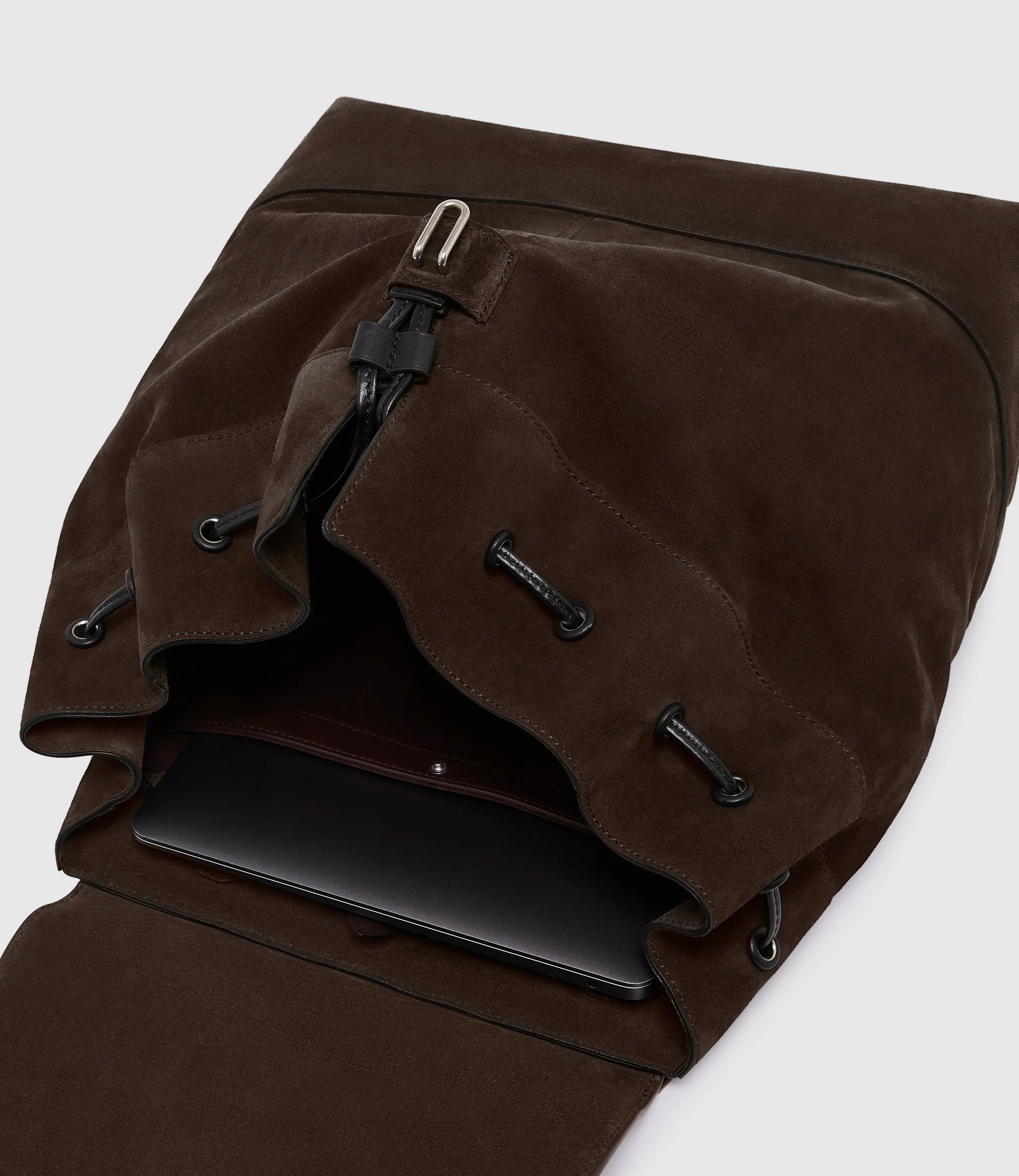 Metier - Glide Backpack Suede Chocolate - Image 4