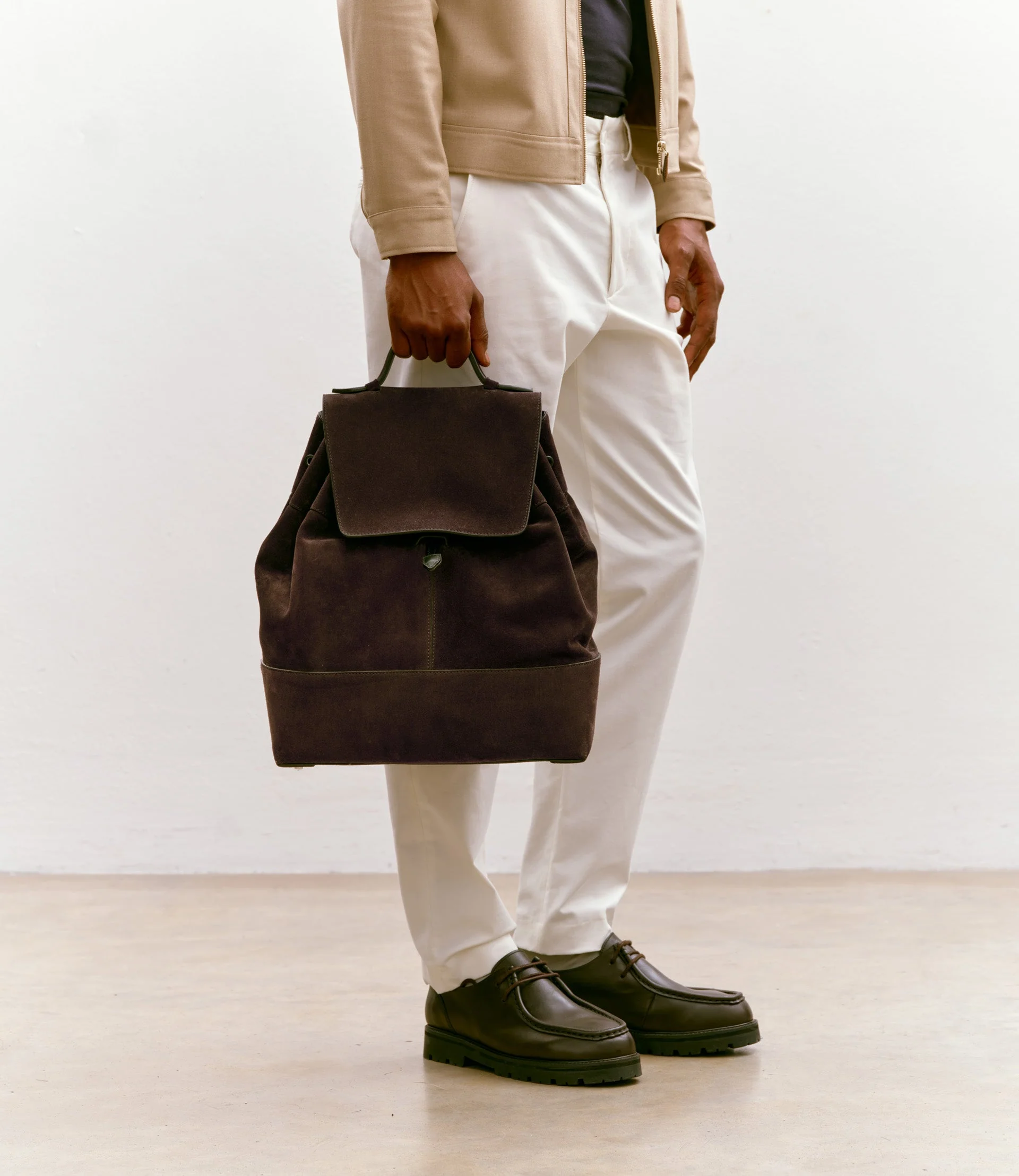 Metier - Glide Backpack Suede Chocolate - Image 5