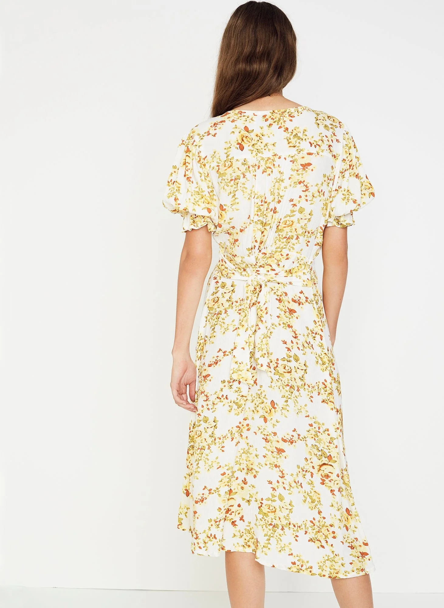 Faithfull - Goldie Floral Off White Rafa Midi Dress - Final Sale - Image 5