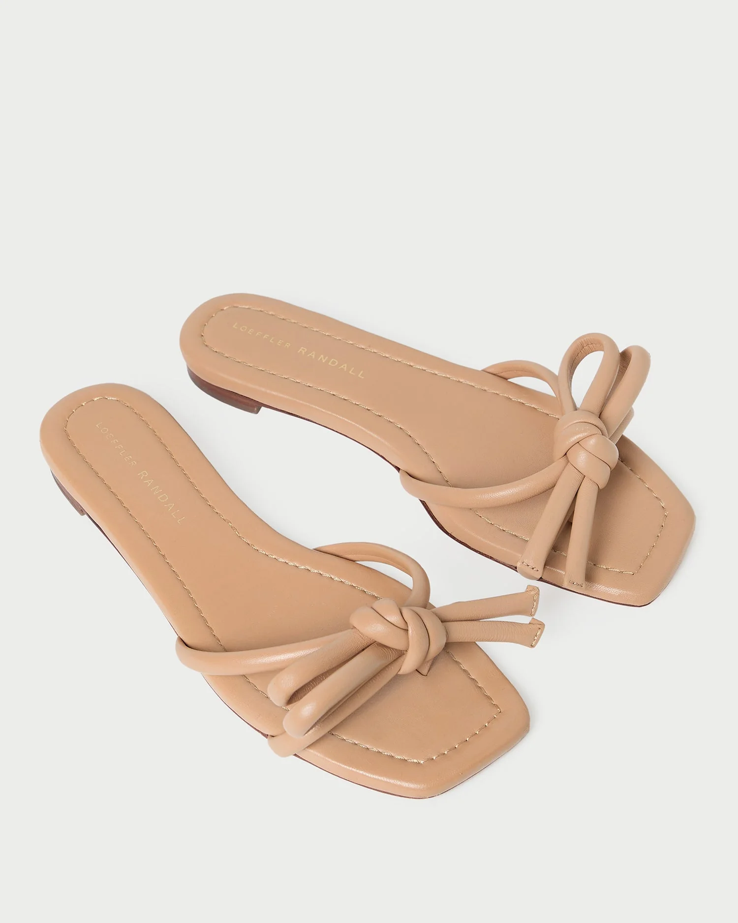 Loeffler Randall - Hadley Dune Leather Bow Sandal - Image 4