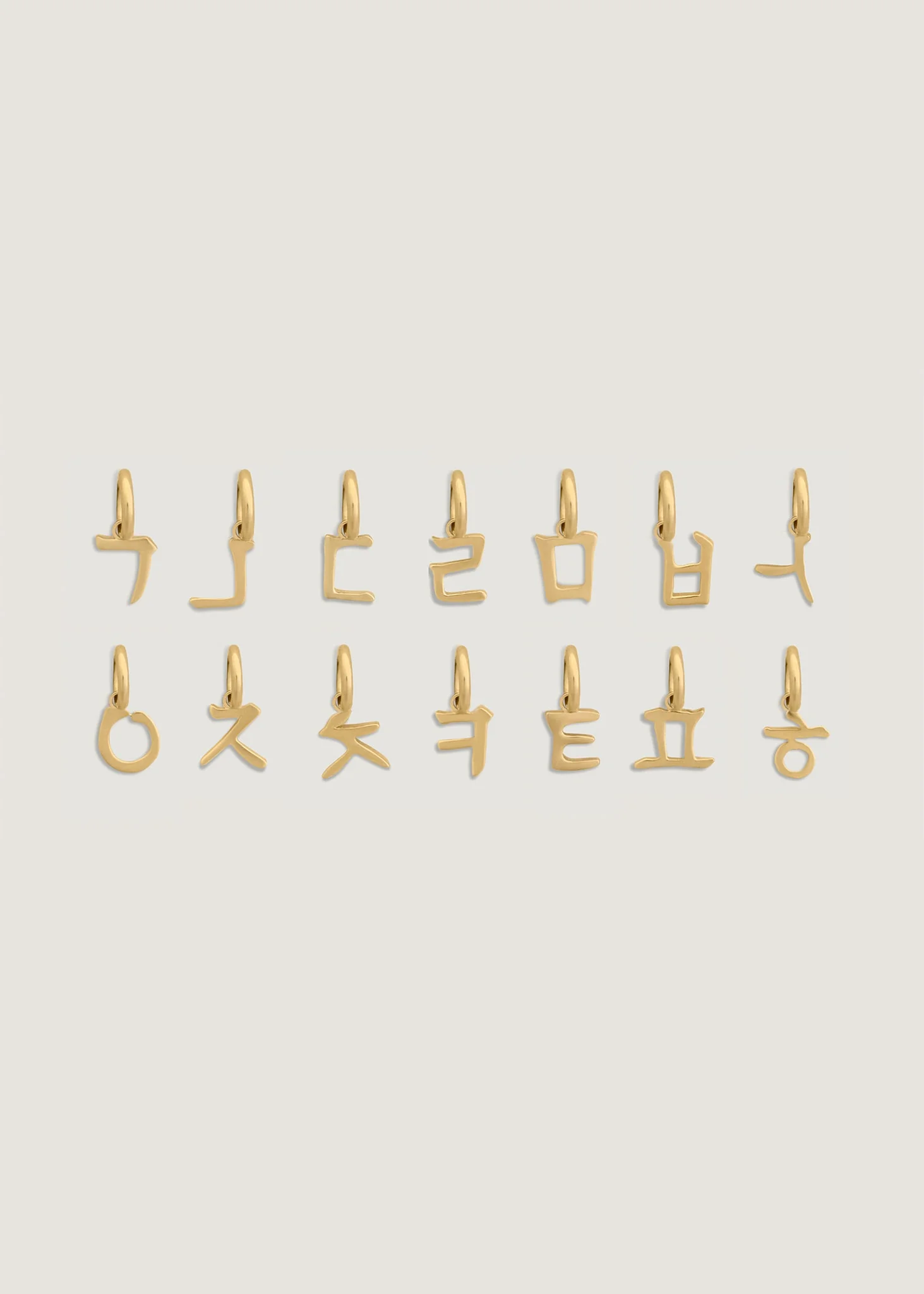 Kinn - Hangul Alphabet Charm