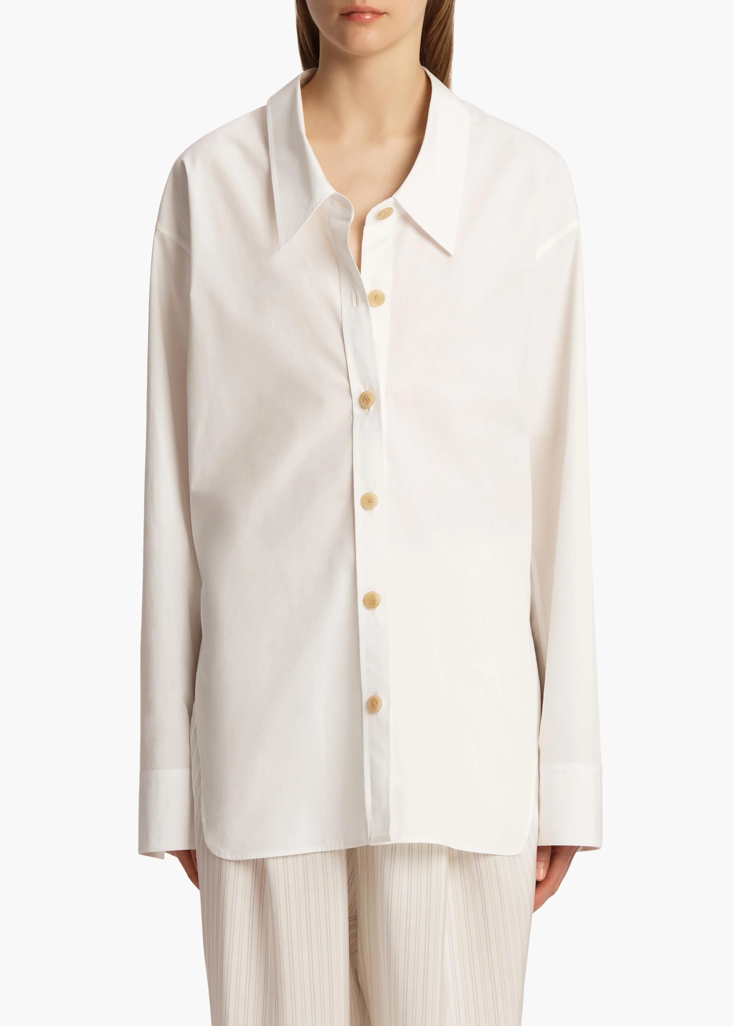 Khaite - Herschel Top in Chalk - Image 3