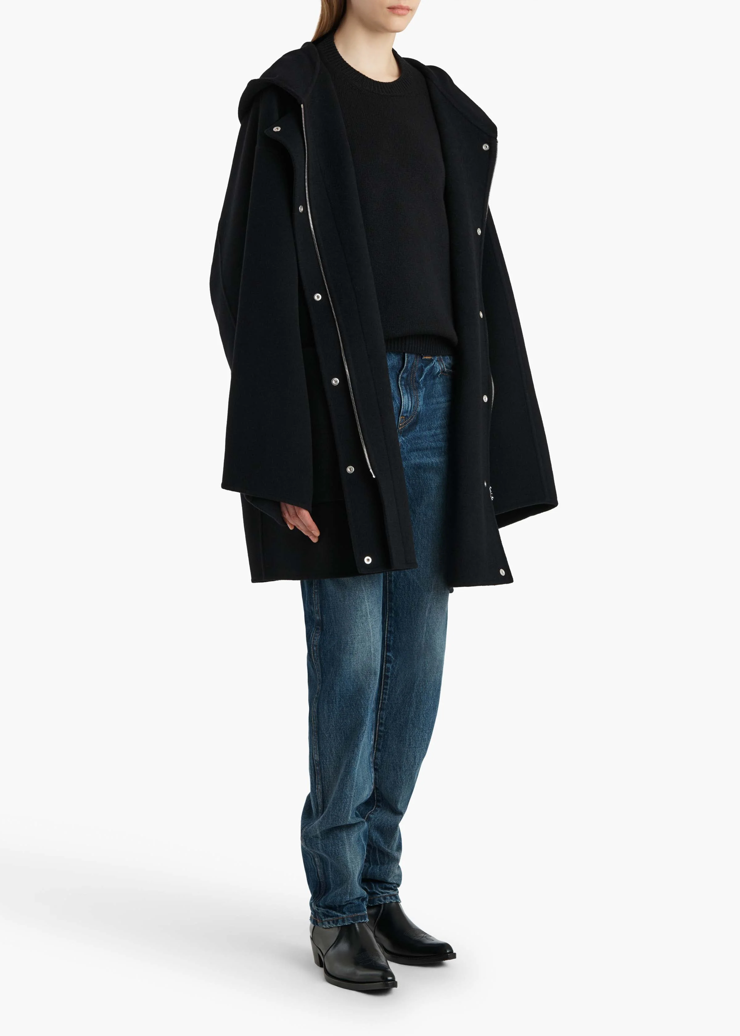 Khaite - Hessner Coat in Black - Image 10