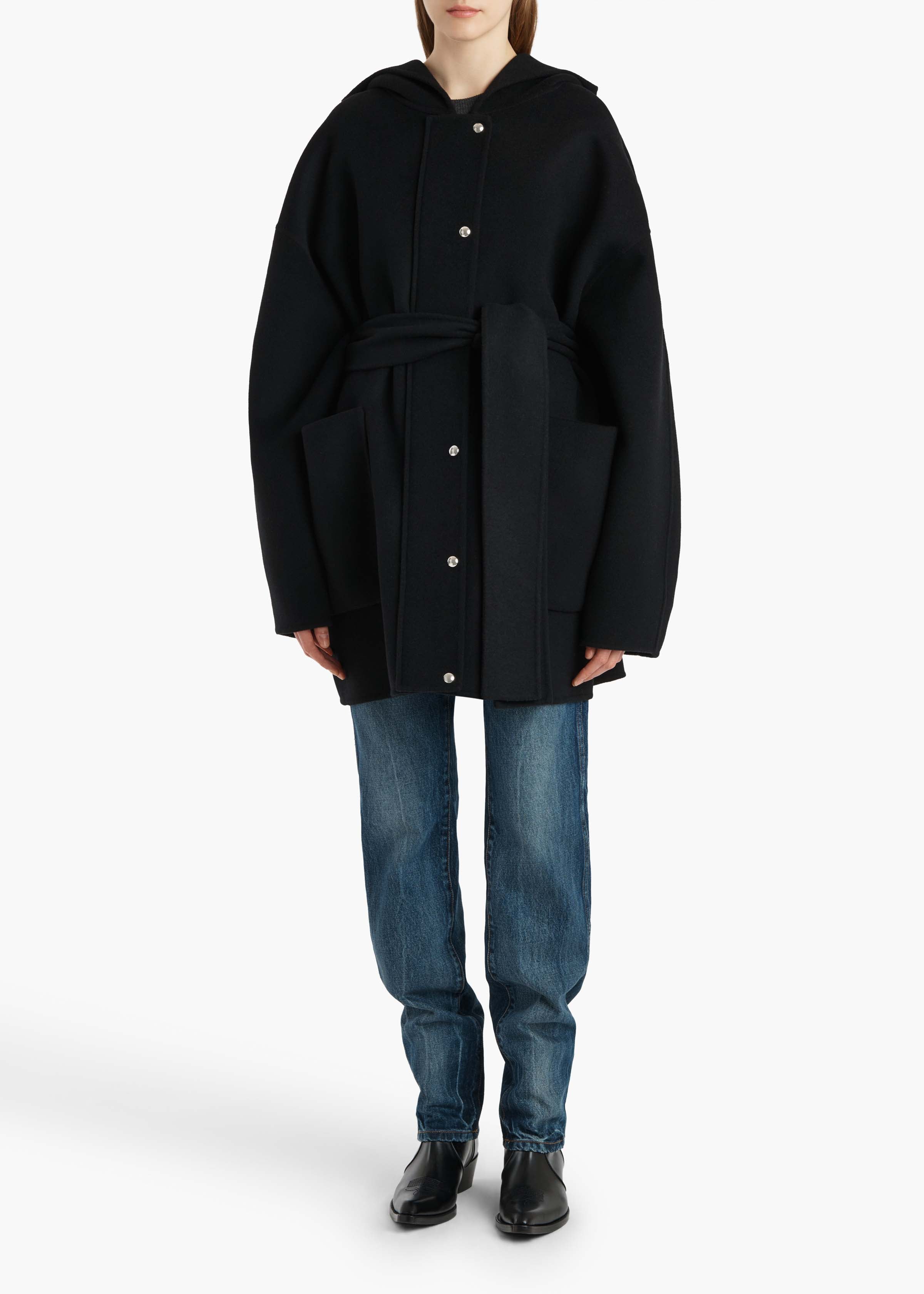 Khaite - Hessner Coat in Black - Image 11
