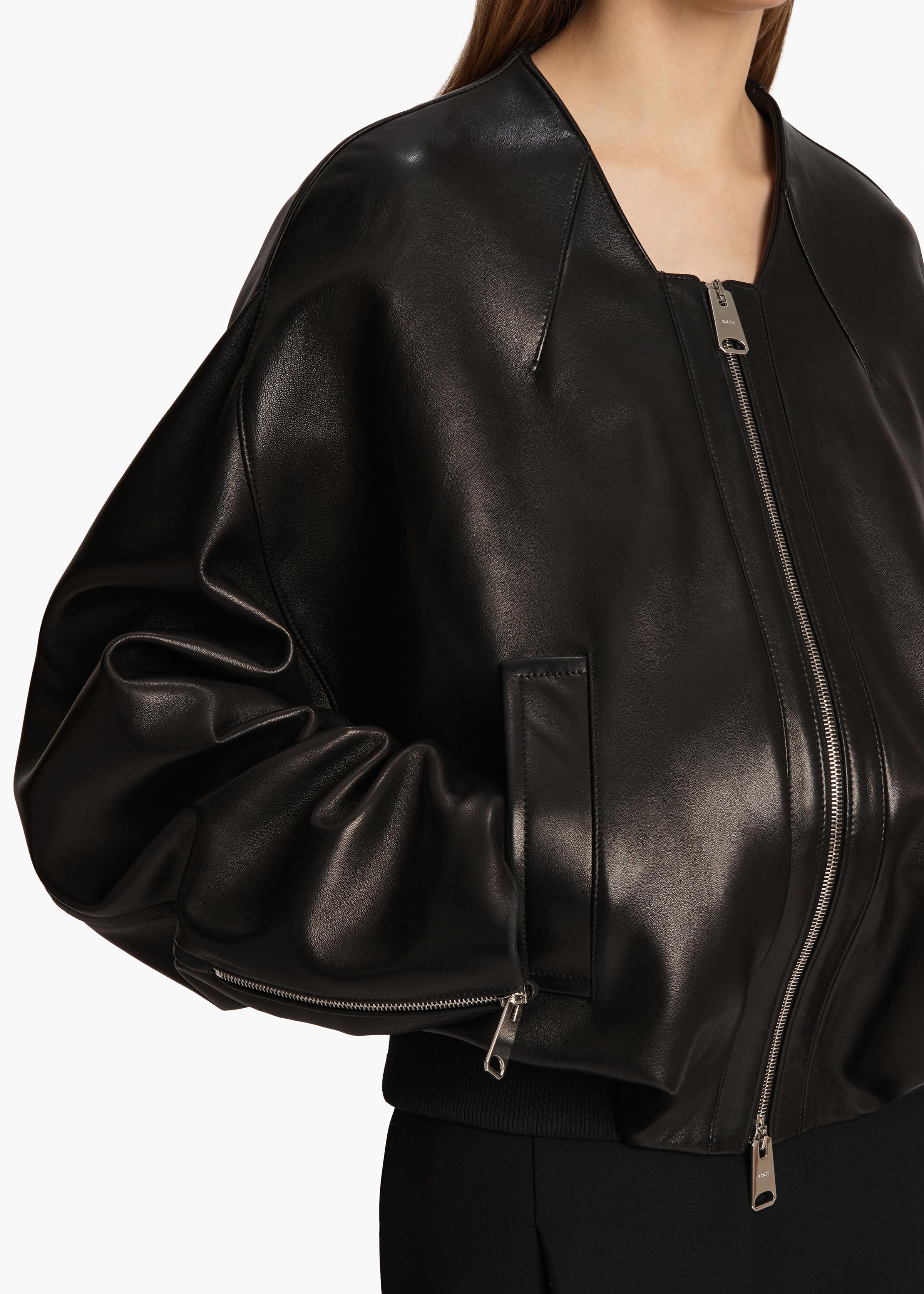 Khaite - Hewit Jacket in Black Leather - Image 13