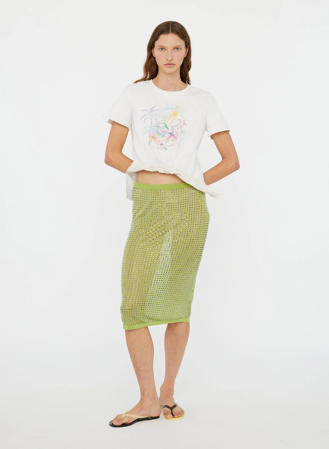 Christopher Esber - Hibiscus Crushed Tee - Image 5