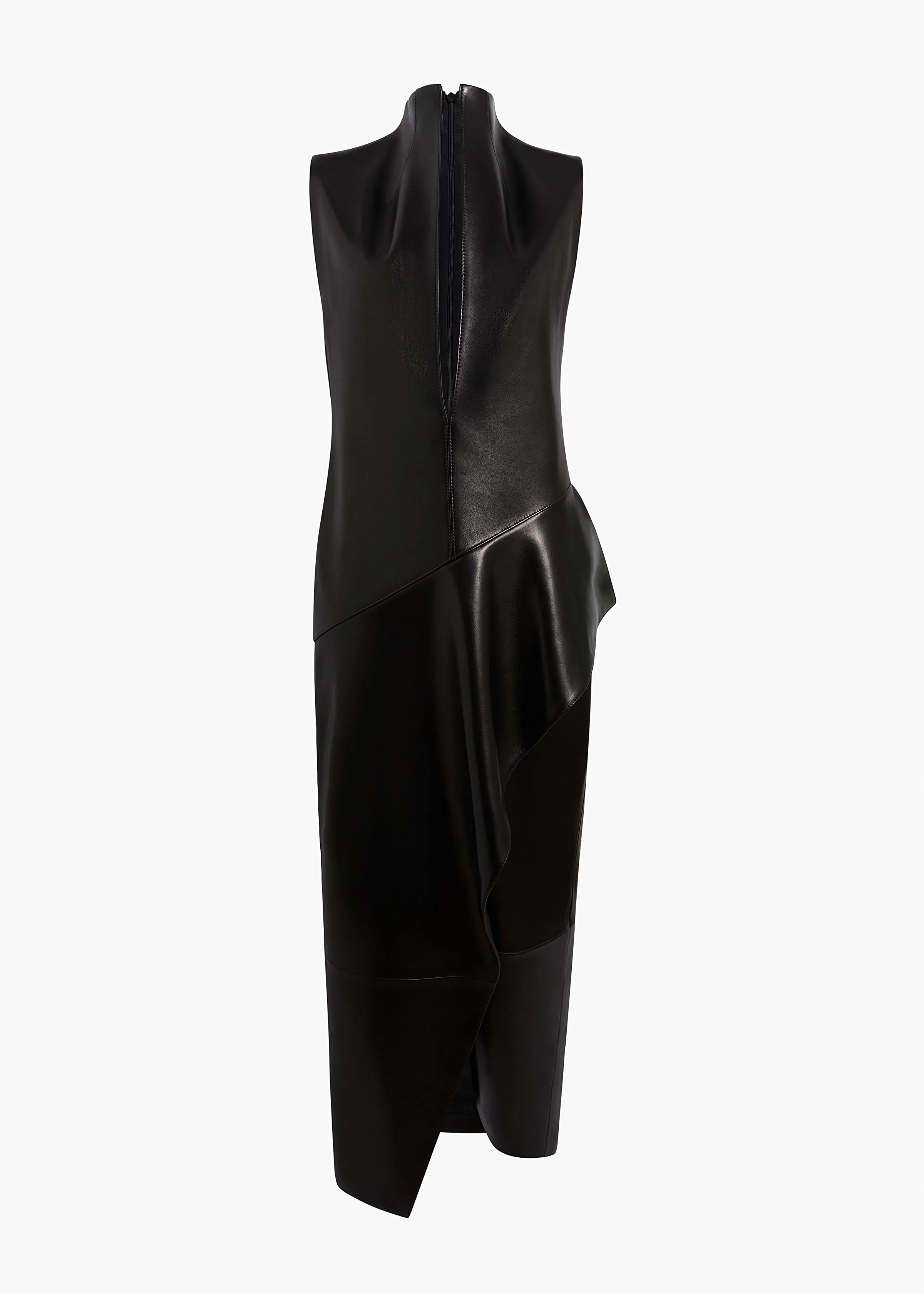 Khaite - Hilda Dress in Black Leather - Image 9