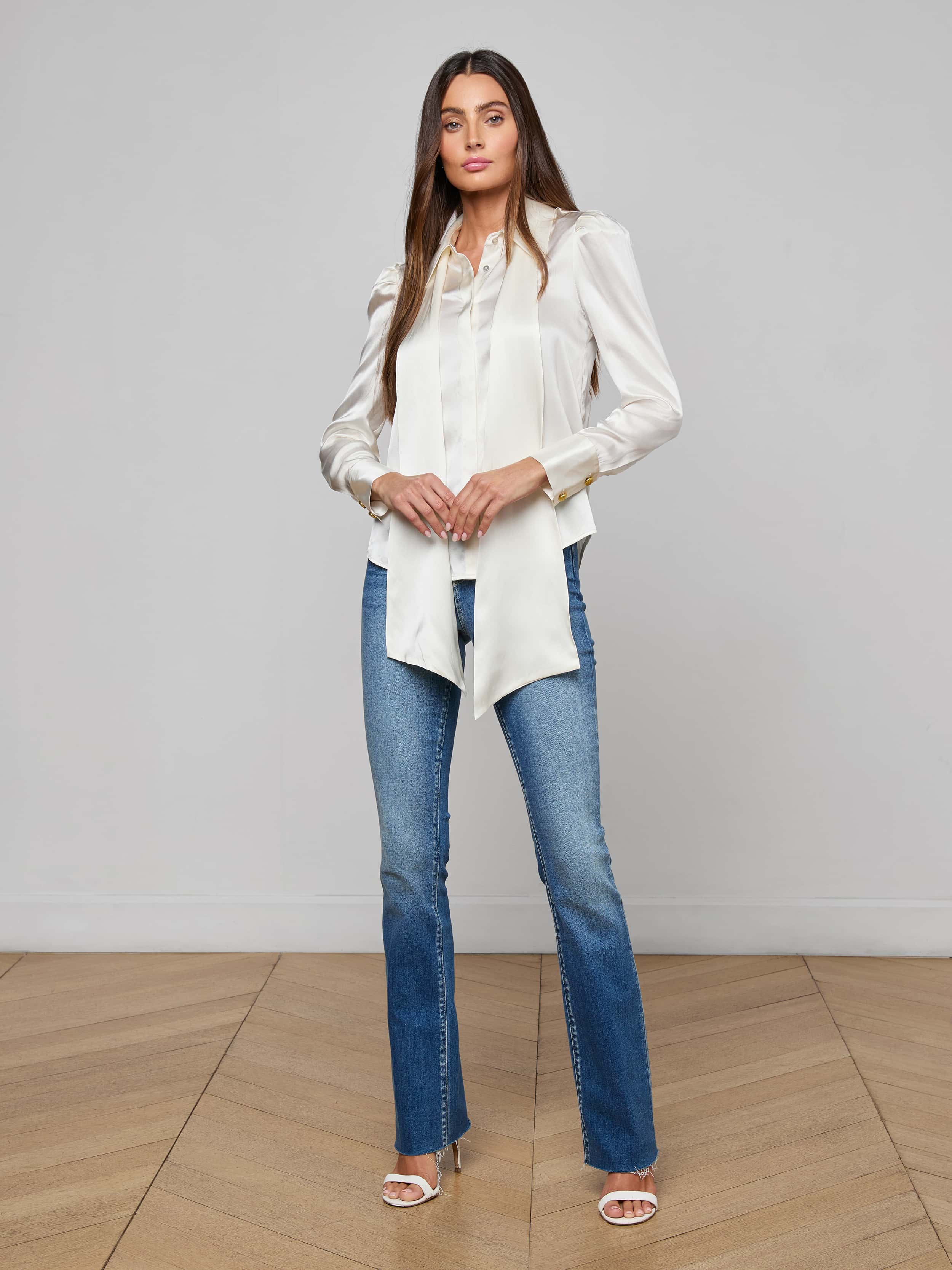 L'AGENCE - Honey Silk Blouse - Image 11