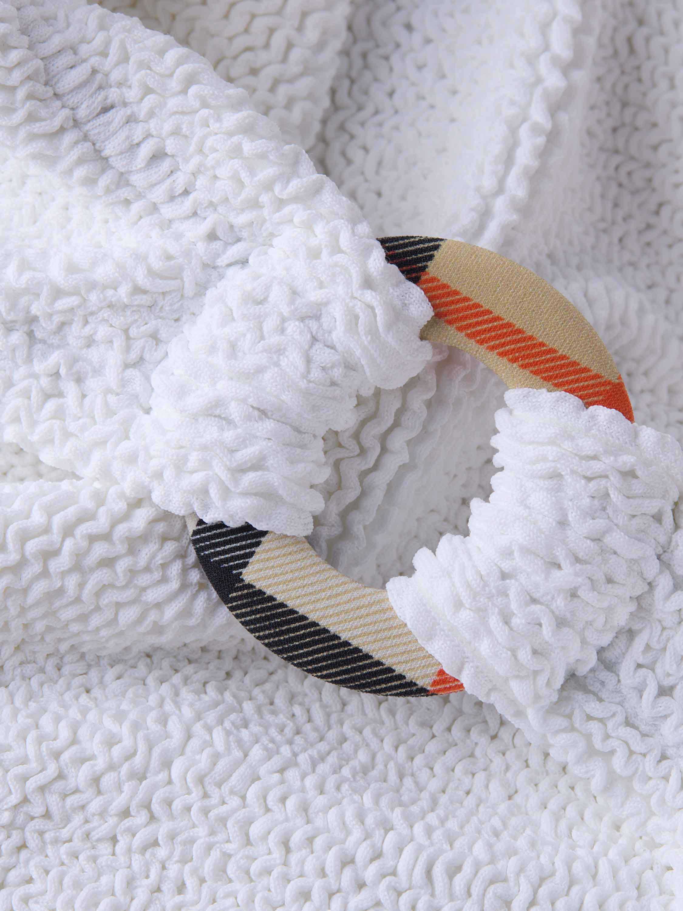 Hunza G x Burberry - Burberry x Hunza G Domino Swim - White/Check - Image 8