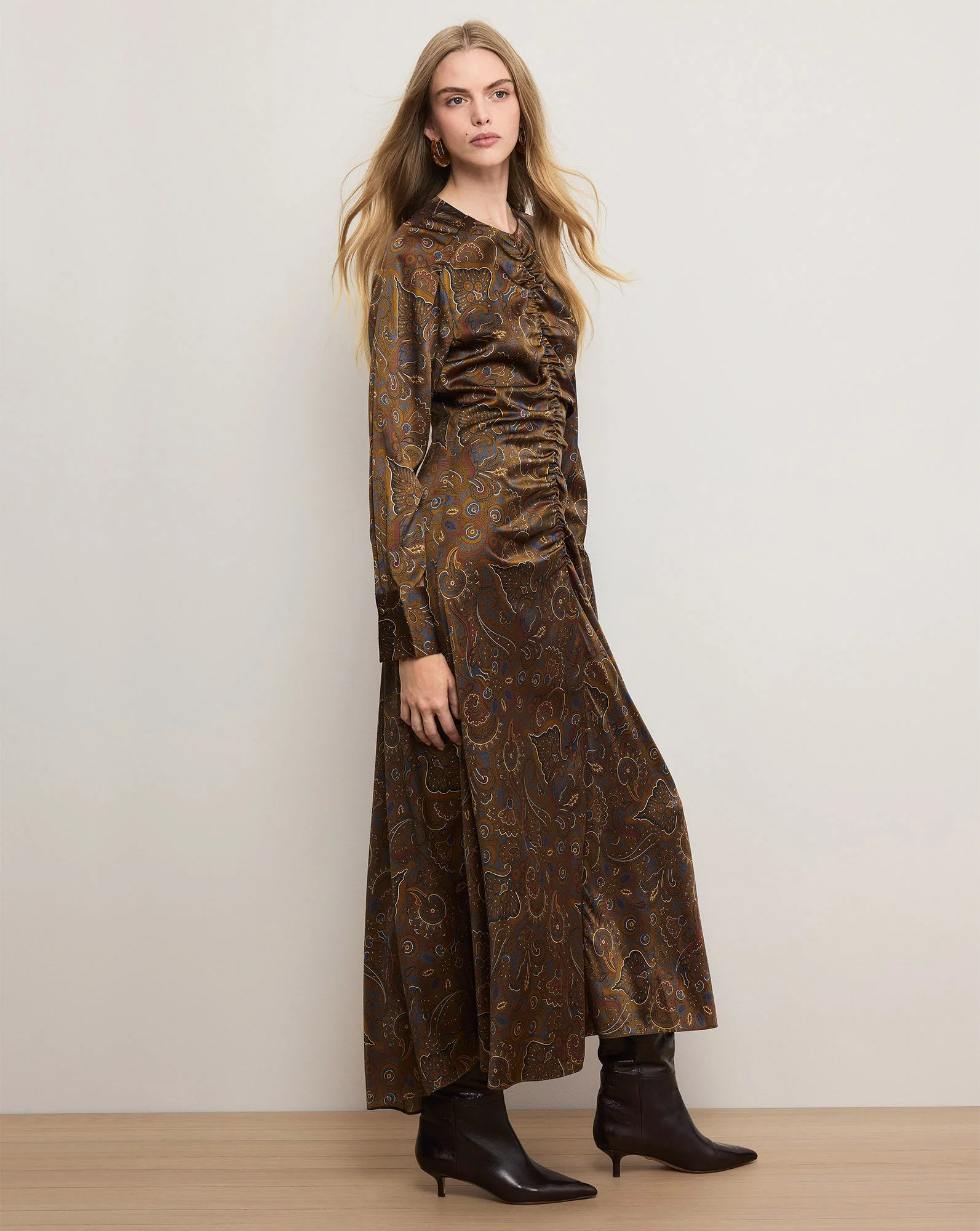 Veronica Beard - Irma Stretch - Silk Midi Dress - Image 2
