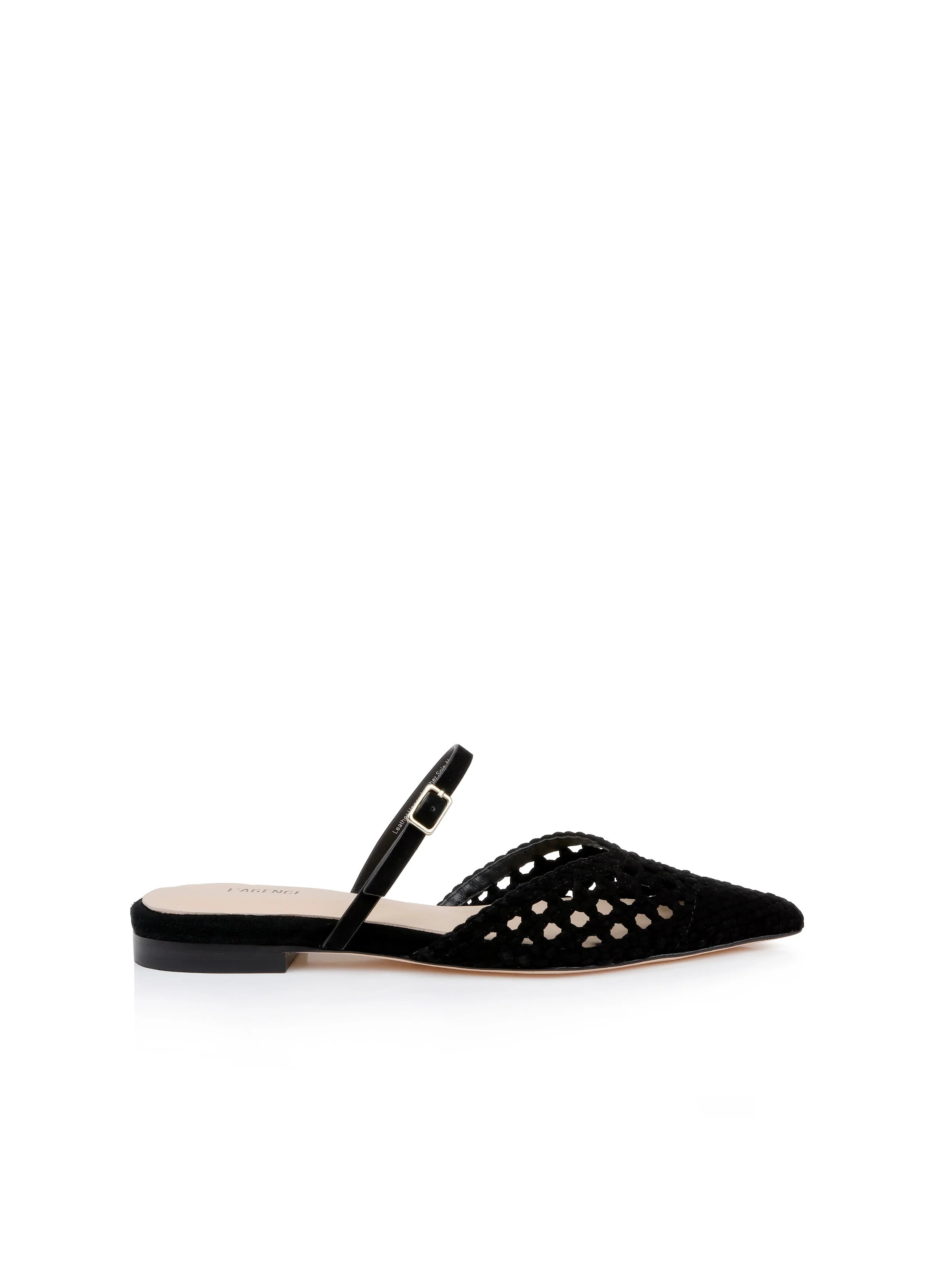 L'AGENCE - Jacklyn Suede Flat Mule - Image 4