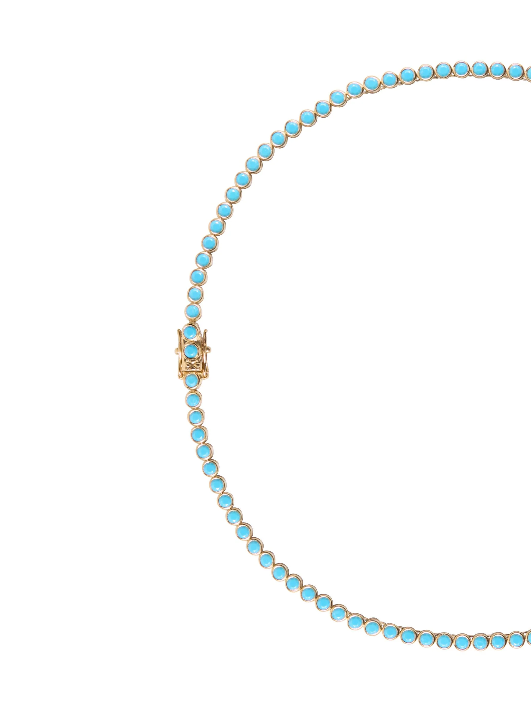 Dorsey - JAMES BEZEL RIVIÈRE NECKLACE IN NANO TURQUOISE AND LAB DIAMOND - Image 2