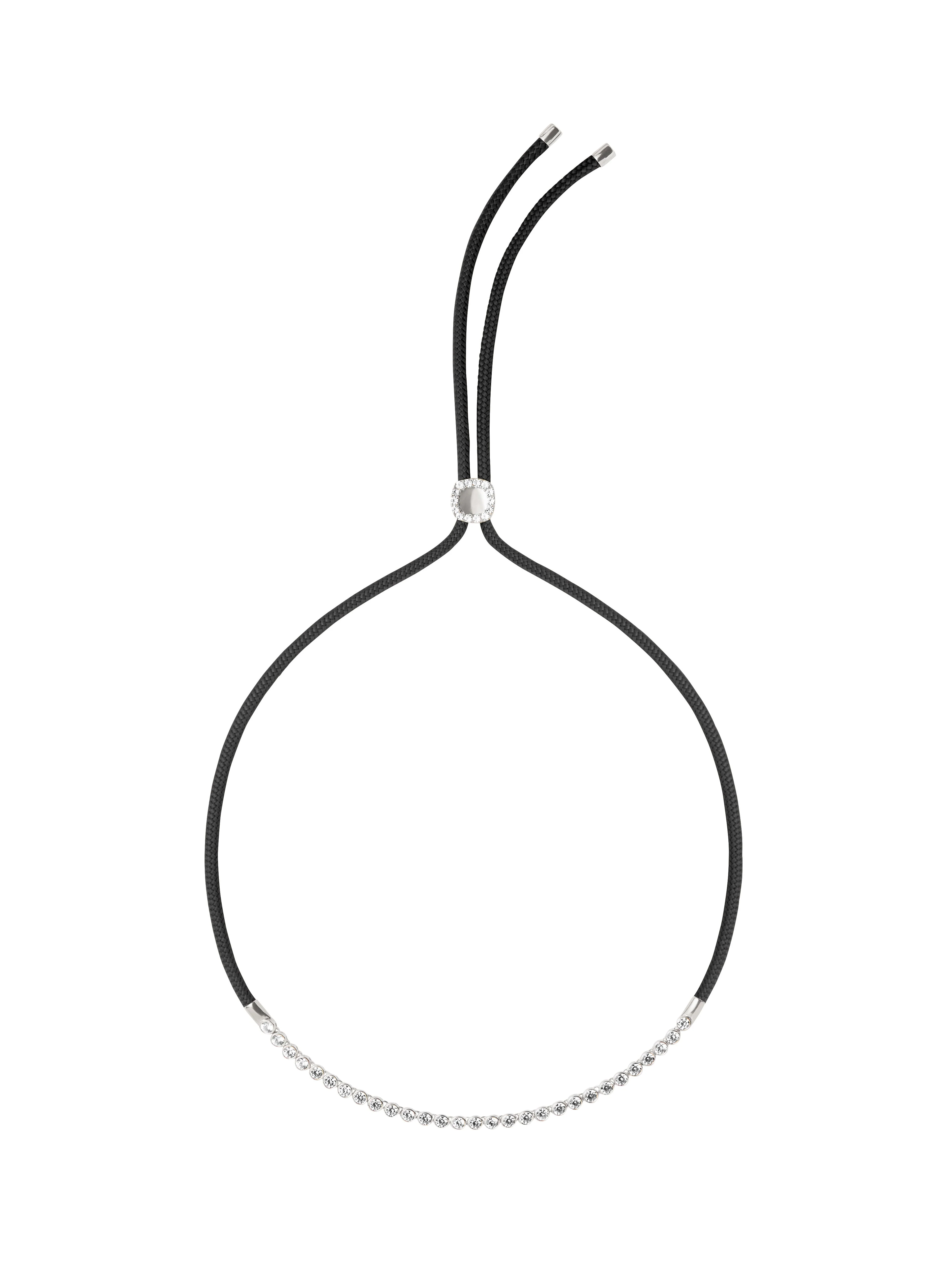 Dorsey - JAMES BEZEL LAB DIAMOND NOIR PARACORD NECKLACE, 14K WHITE GOLD