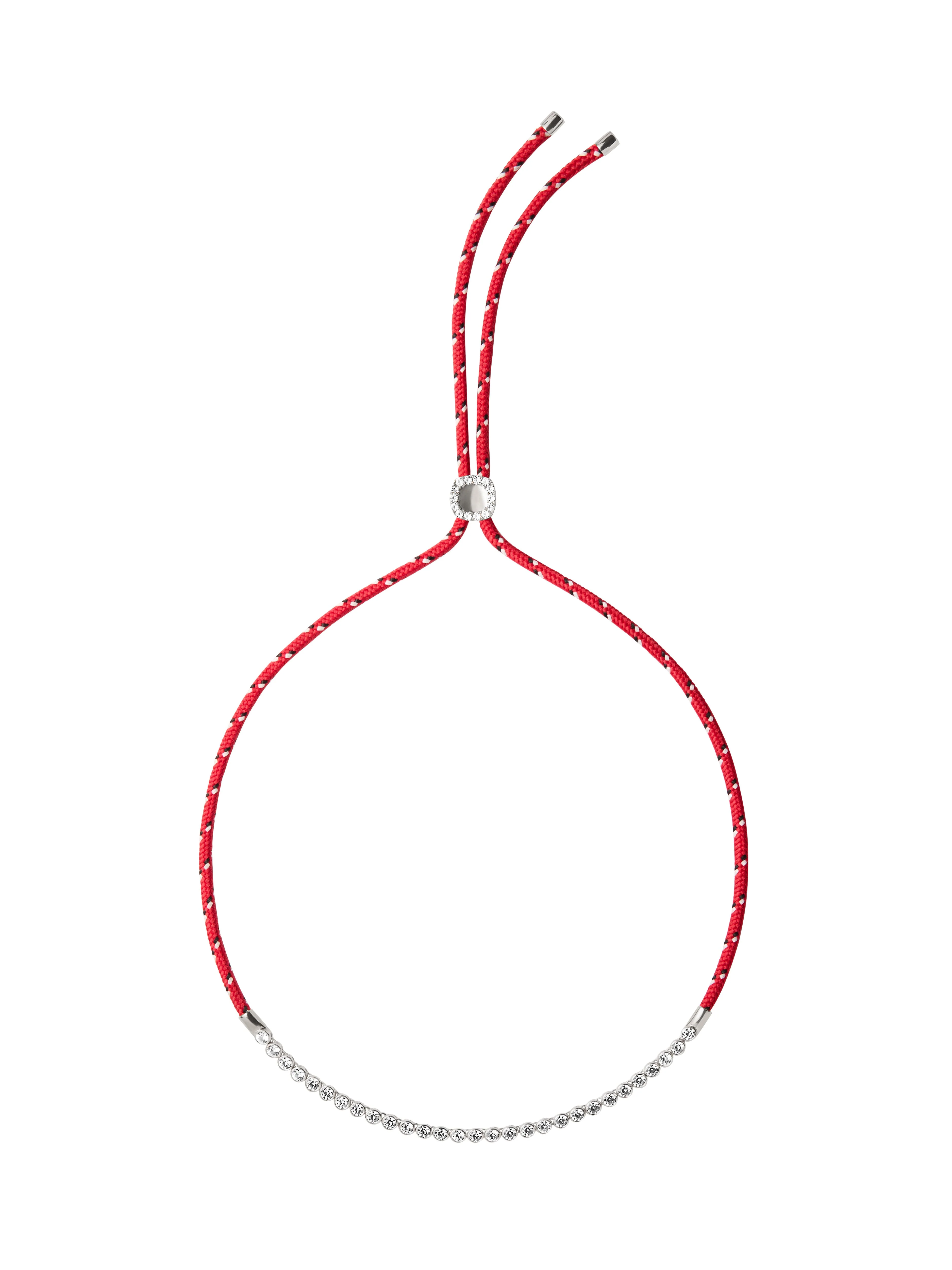 Dorsey - JAMES BEZEL LAB DIAMOND ROUGE PARACORD NECKLACE, 14K WHITE GOLD