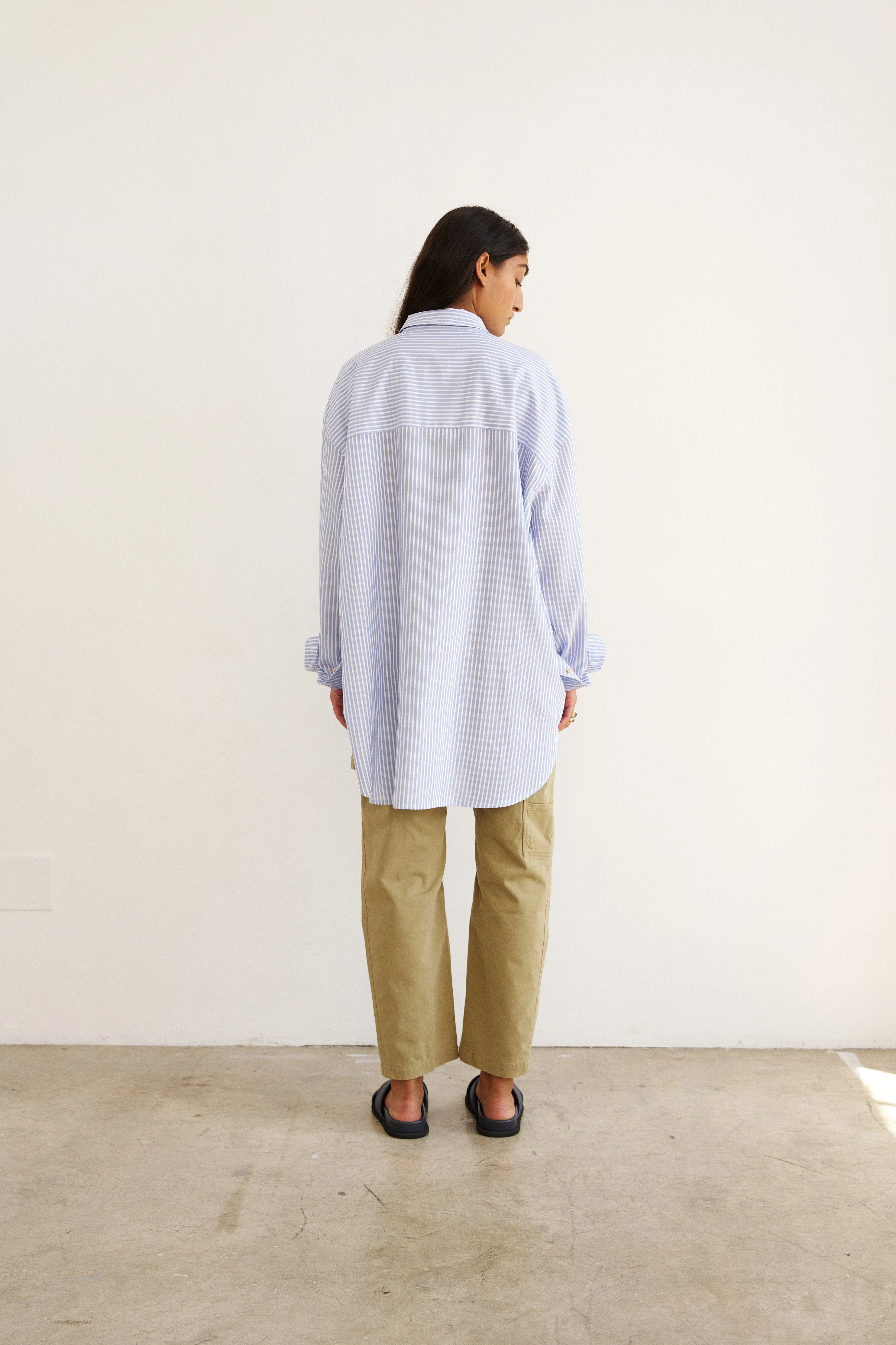 Jamie Haller - The Artist Shirt in Baby Blue Stripe - Image 13