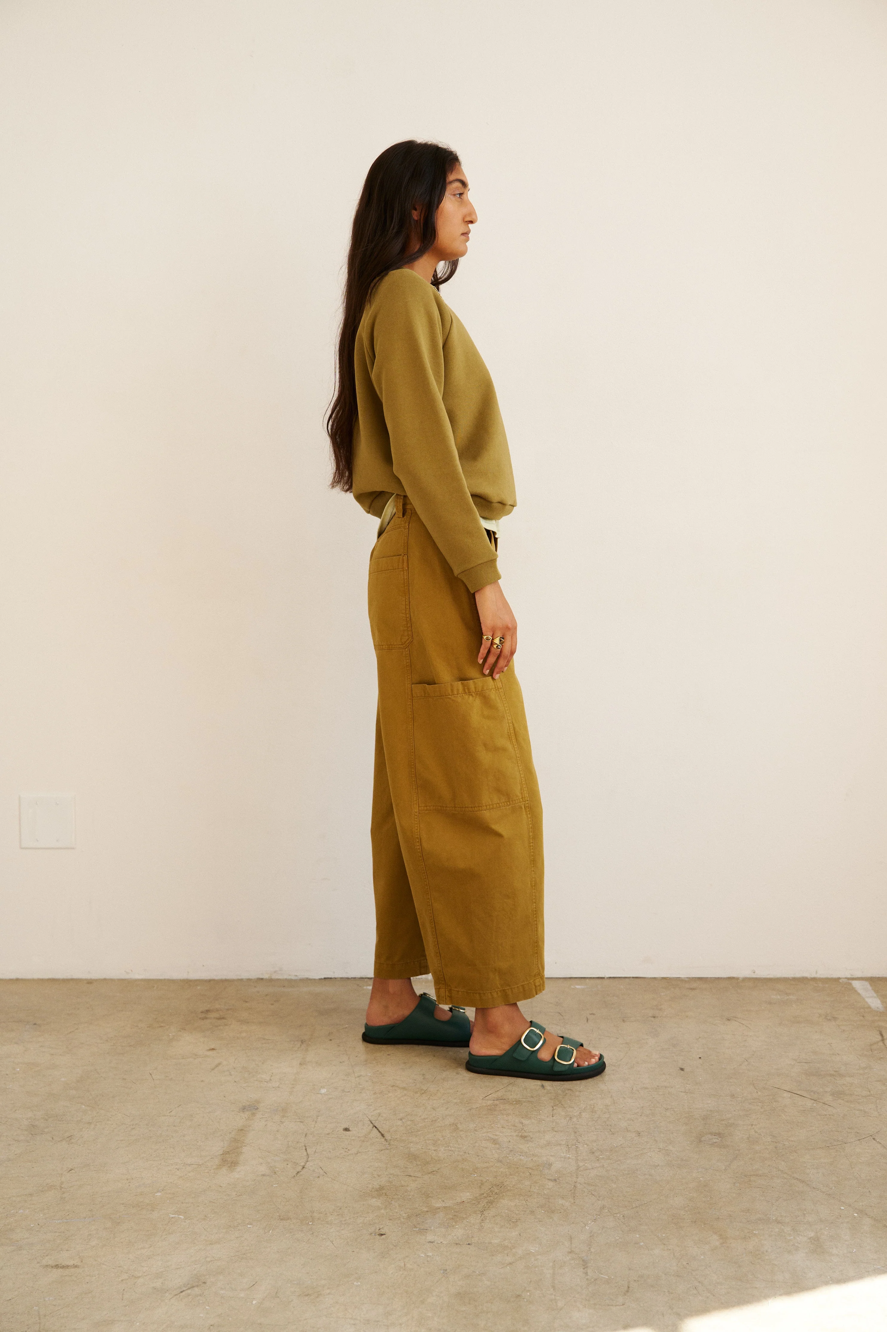 Jamie Haller - The Baggy Painter Crop in Avo - Image 11