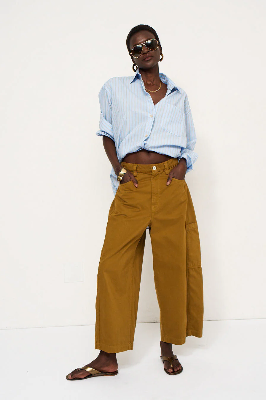 Jamie Haller - The Baggy Painter Crop in Avo - Image 2