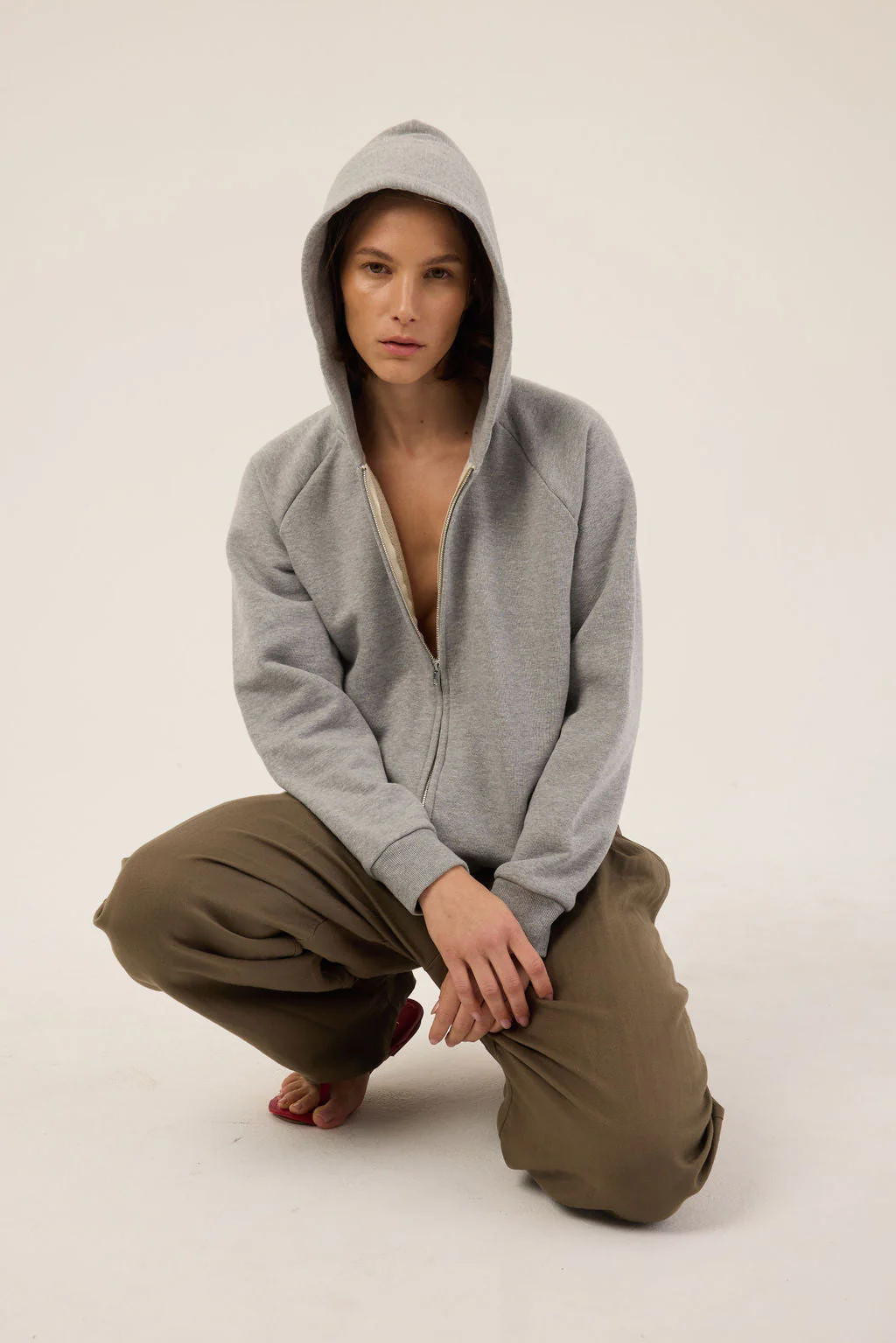 Jamie Haller - The Bird Hoodie in Heather Grey - Image 9