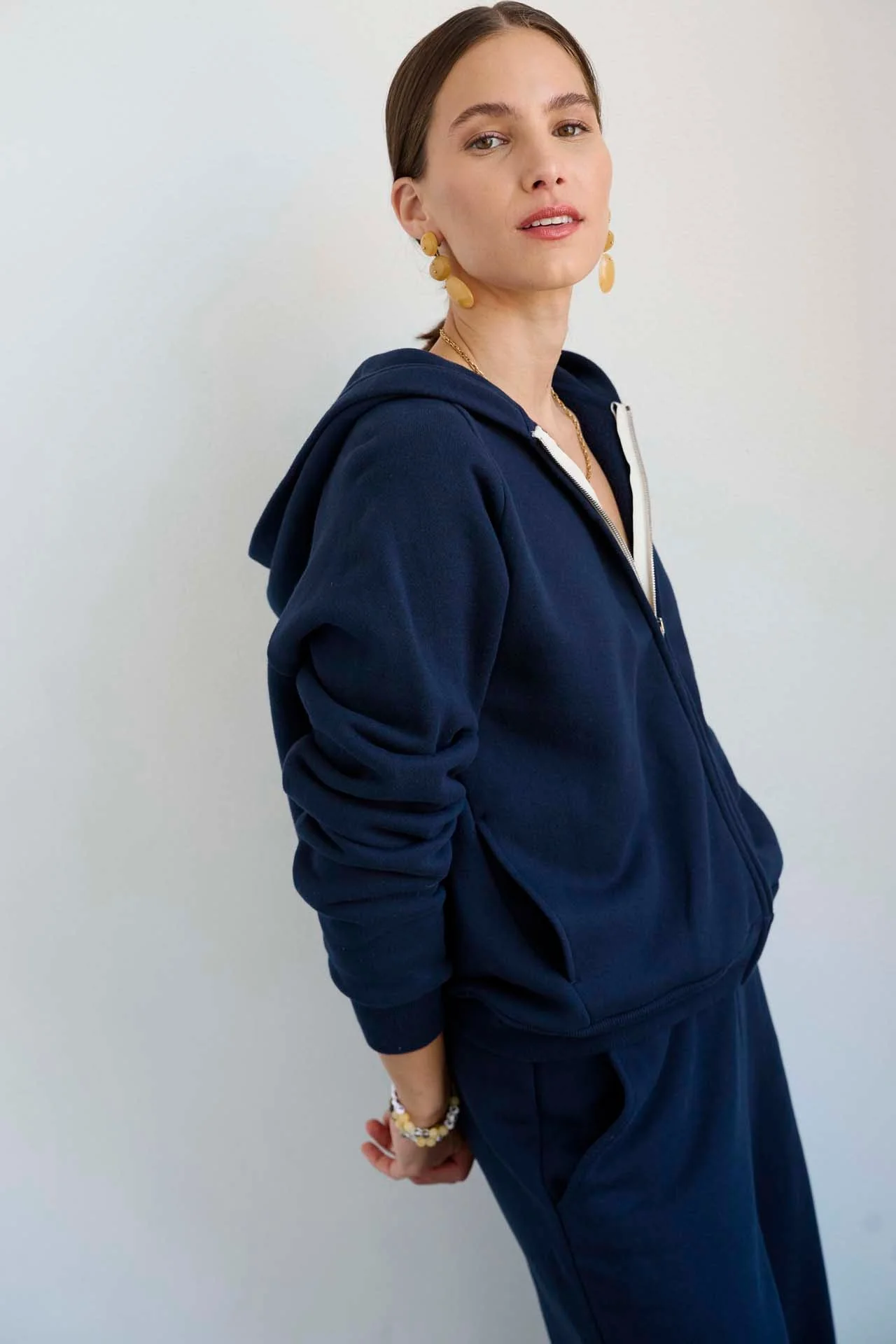 Jamie Haller - The Bird Hoodie in Navy - Image 2