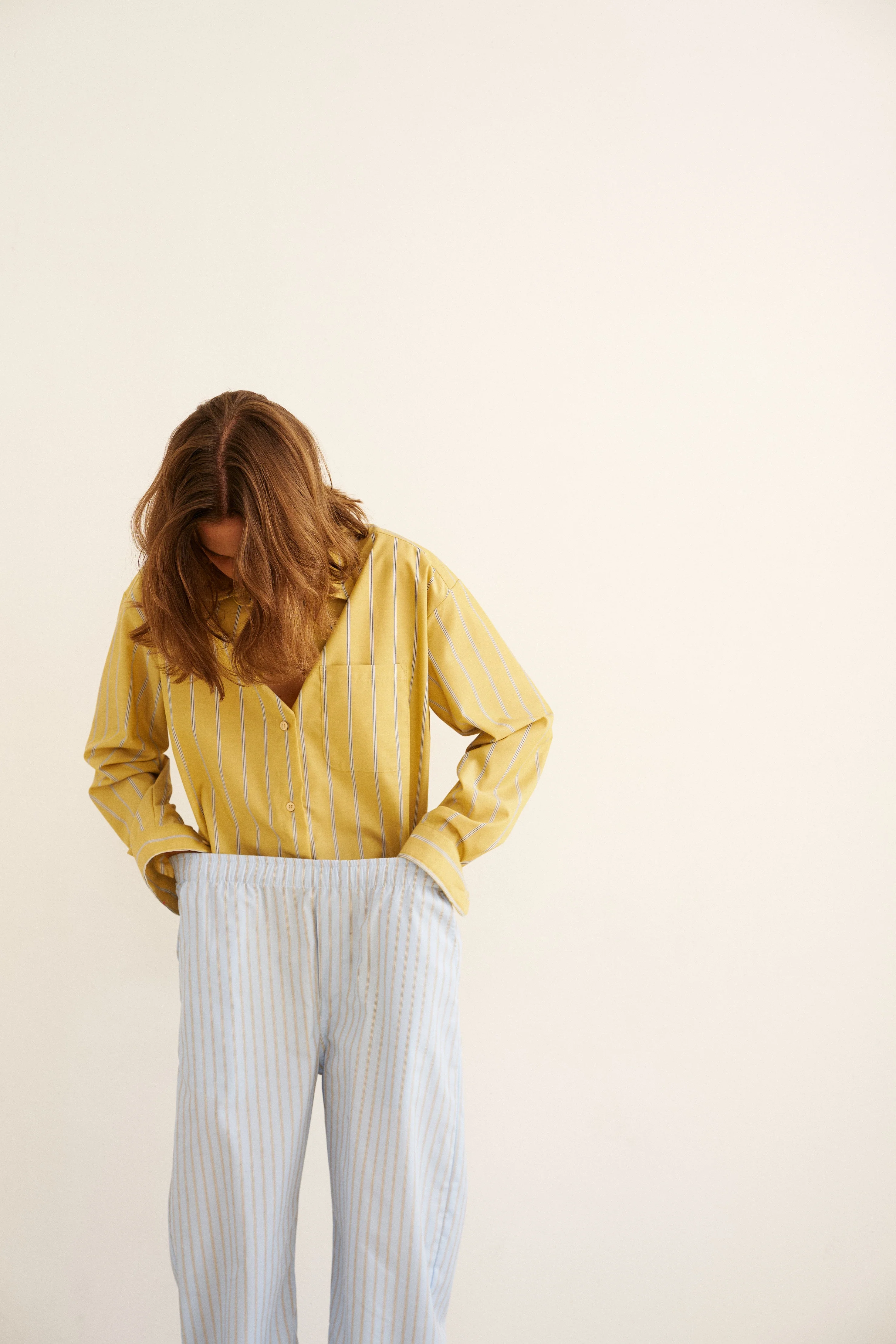 Jamie Haller - The Boxer Pant in Baby Blue Stripe - Image 5