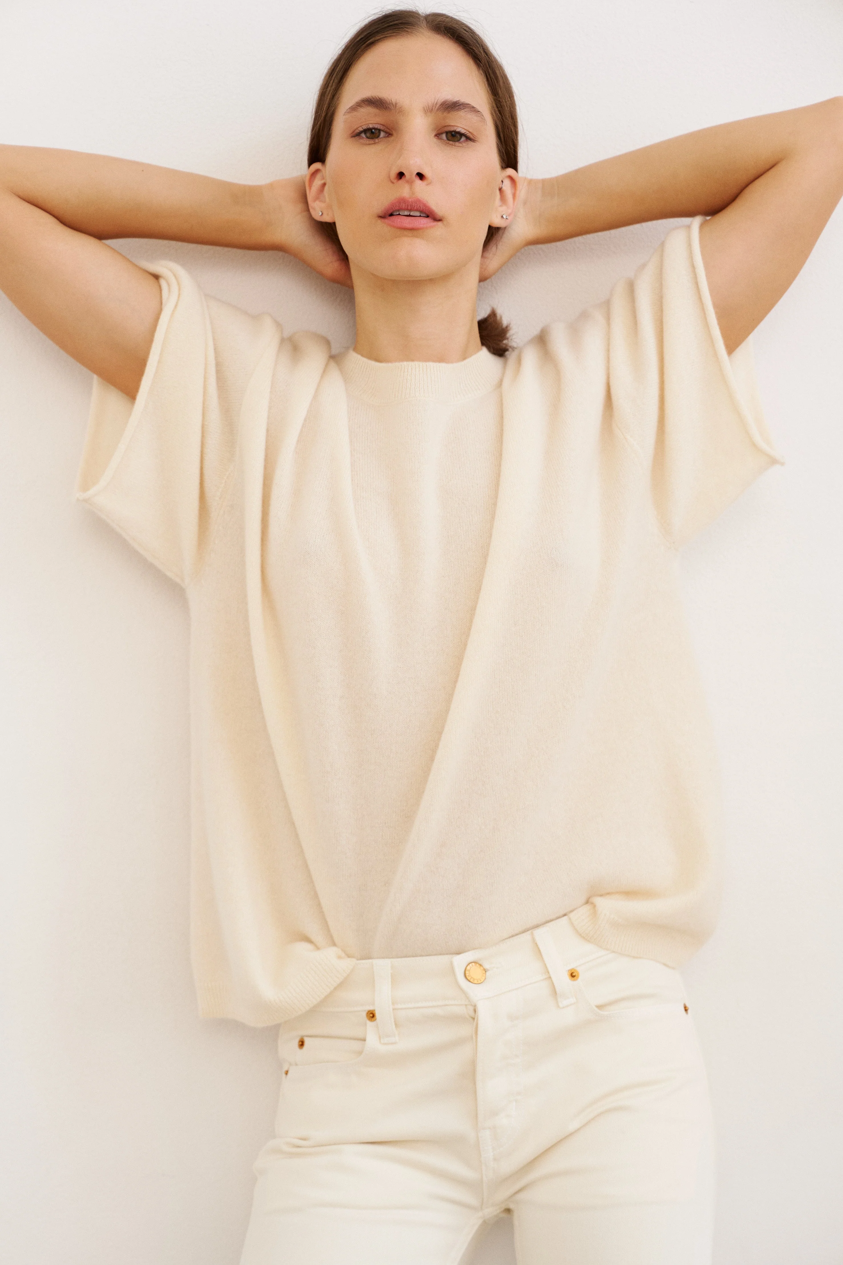 Jamie Haller - The Cashmere Tee in Creme