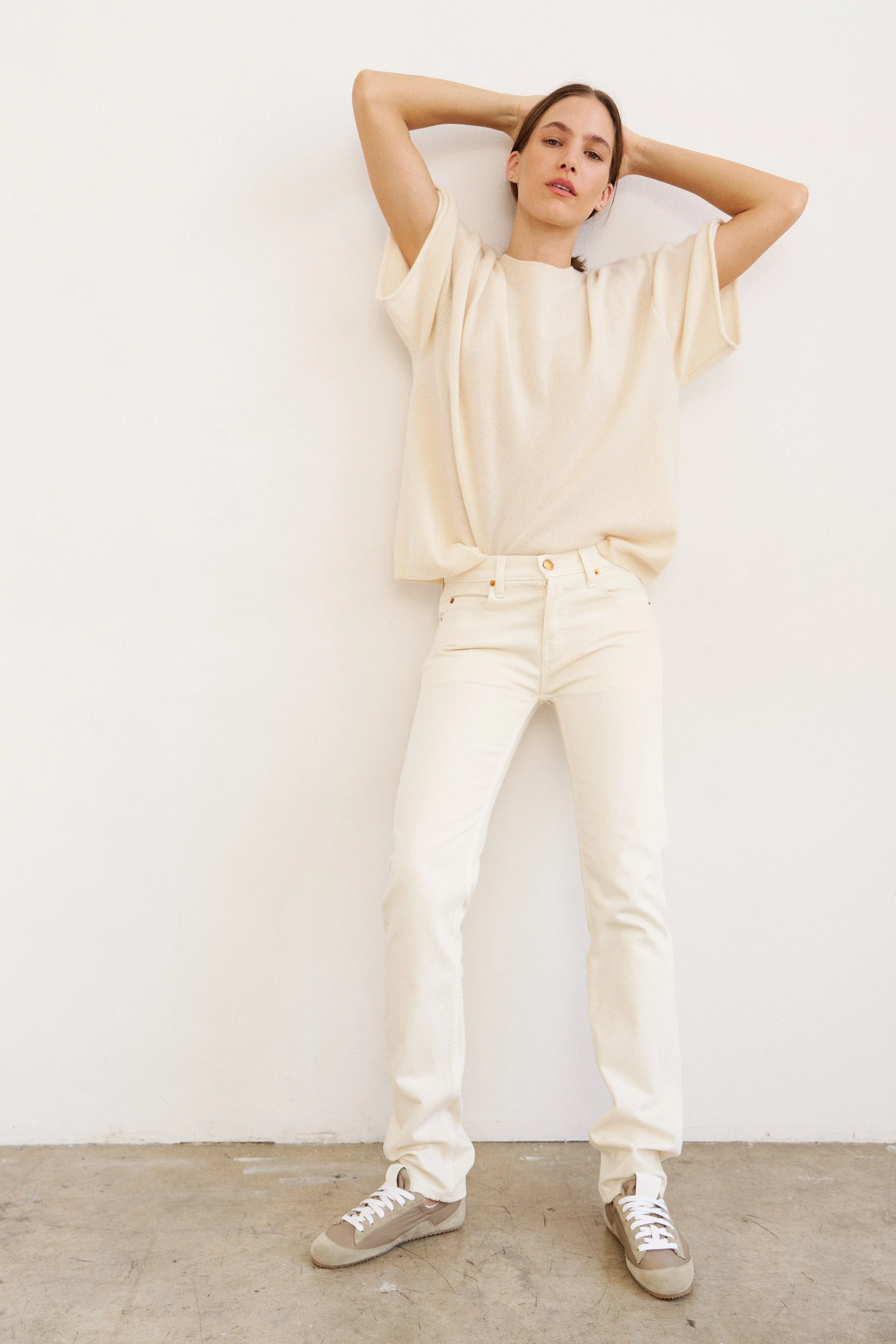 Jamie Haller - The Cashmere Tee in Creme - Image 8